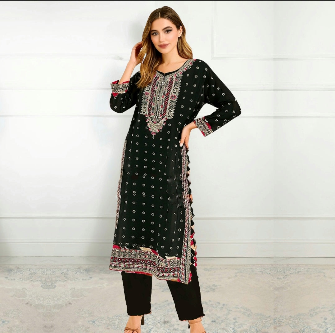 UA-107 Asim Jofa Inspired Luxury Chiffon Dess by UMNAA