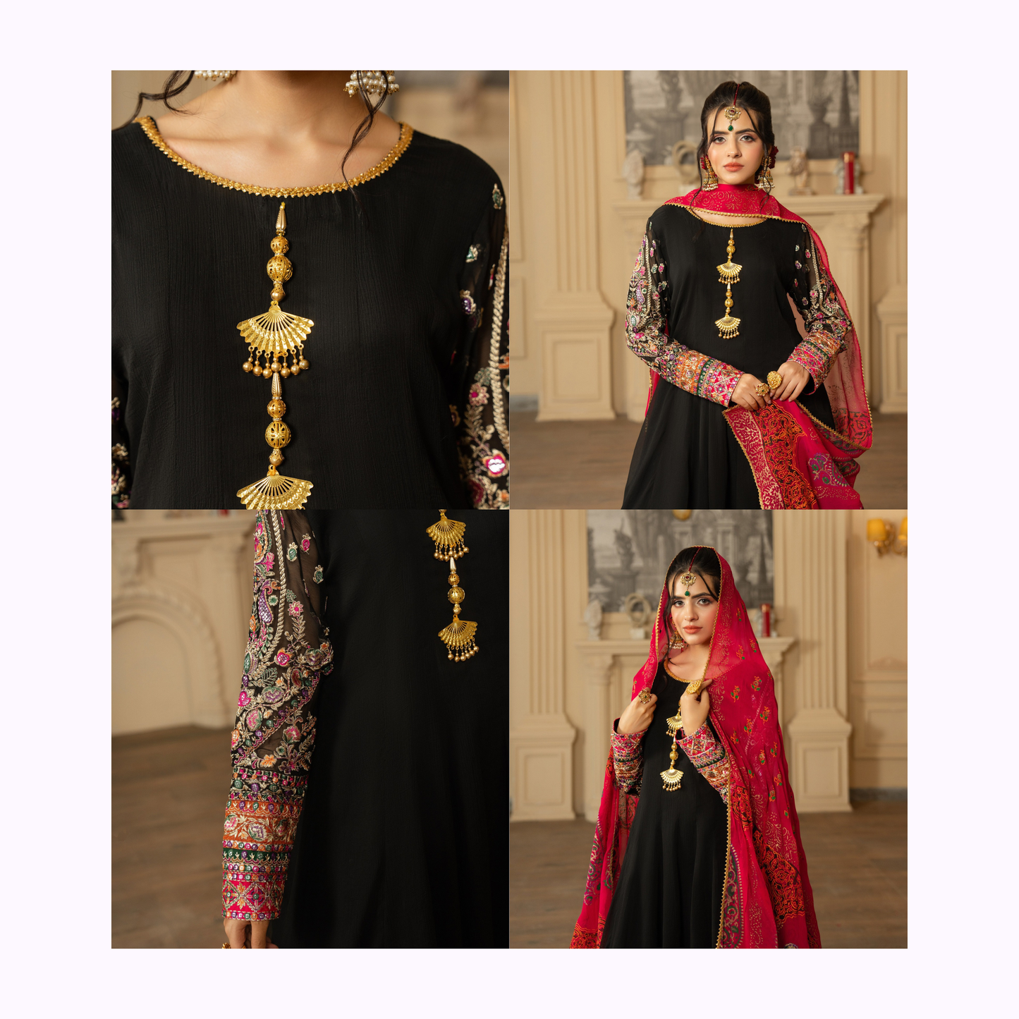 F-462 Luxury Chiffon Sharara Collection by karma Collection