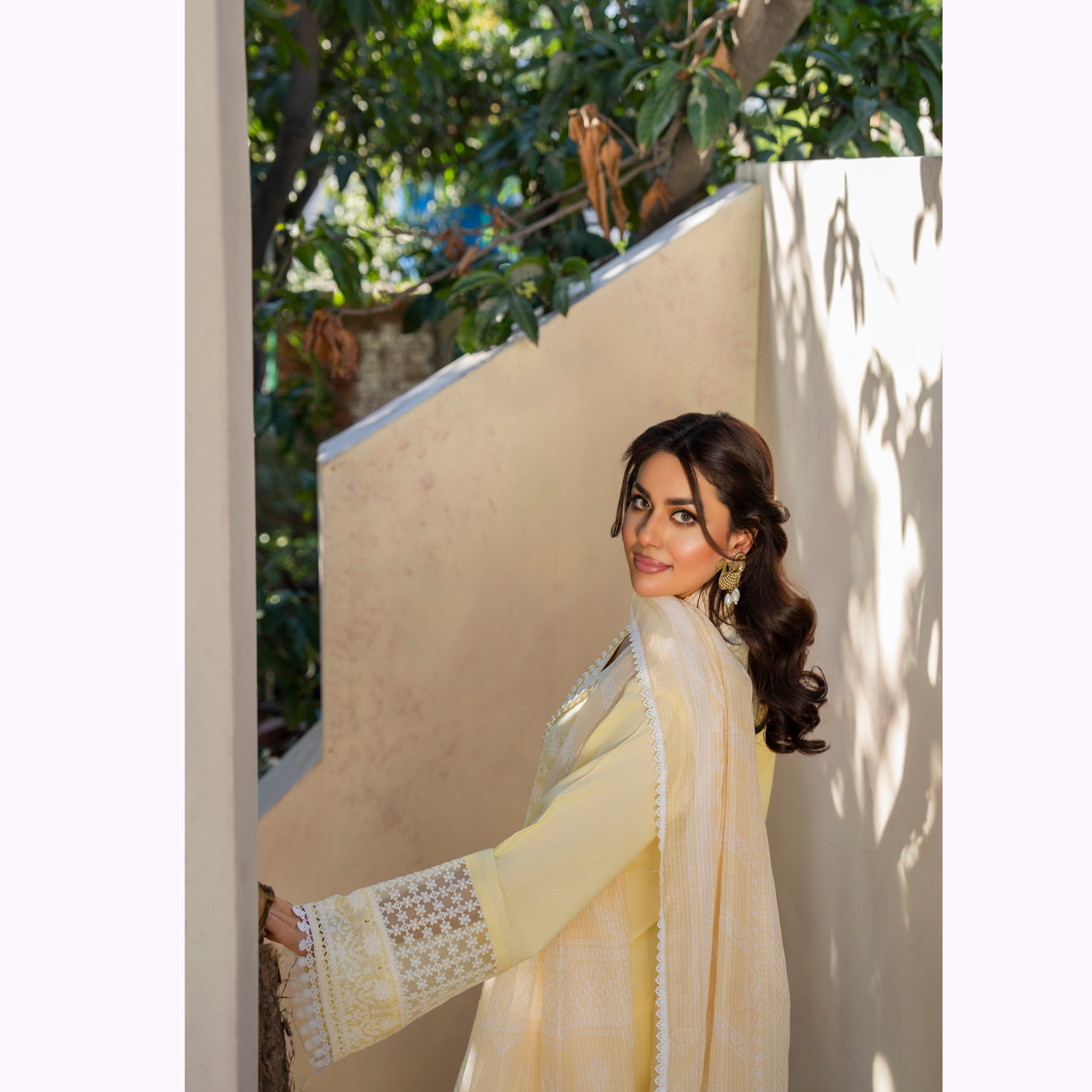 KC-1440 Embroidered Cambric Cotton Farshi Shalwar Ready to Wear 3 Pc - Karma Collection