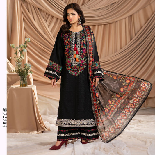 KC-1584 "AYRA" Embroidered Cambric Cotton Collection by Karma Collection