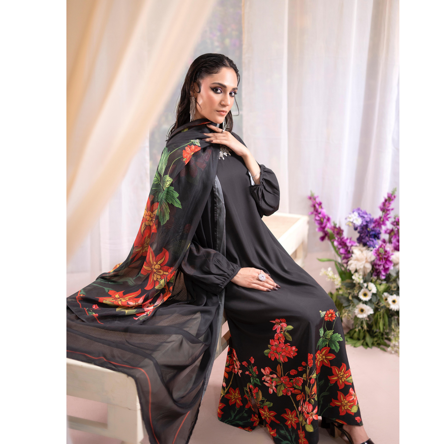 RA-20 3 Pc Printed Silk Collection |Ready to Wear | Raniya.h