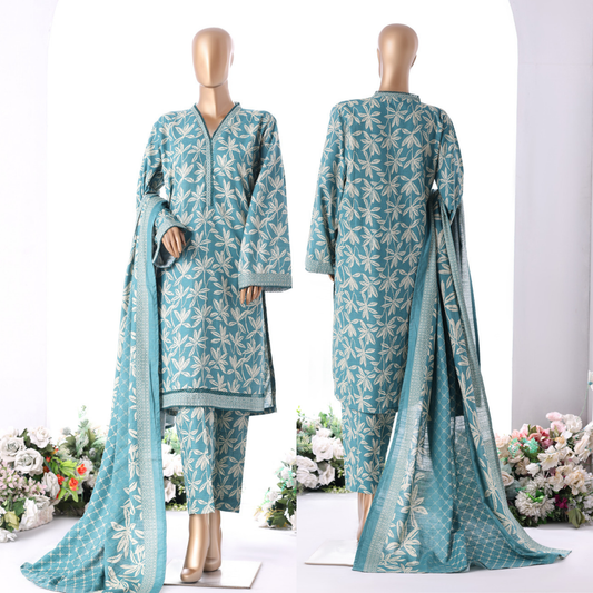 UBA-01 Printed Khaddar 3 Pc Winter Collection by Bin Saeed