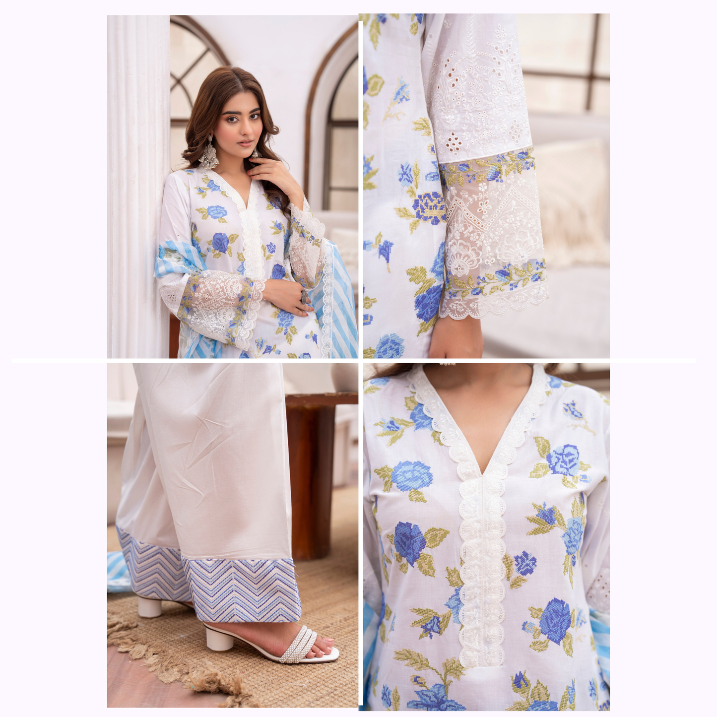 KC-1474 Luxury Trendy Farshi Shalwar Embroidered Collection | Ready to Wear | Karma Collection