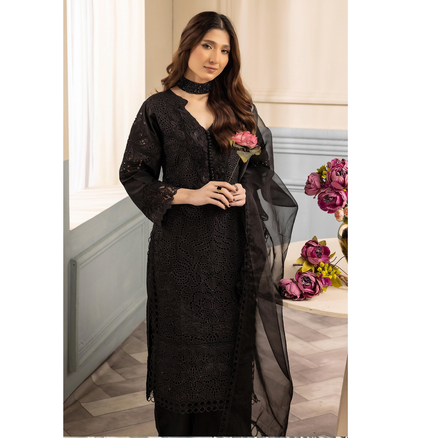 UMS-20 Embroidered Chikankari Lawn Collection | Ready to Wear | Simrans