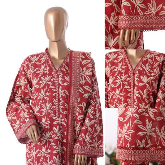 UBA-01 Printed Khaddar 3 Pc Winter Collection by Bin Saeed