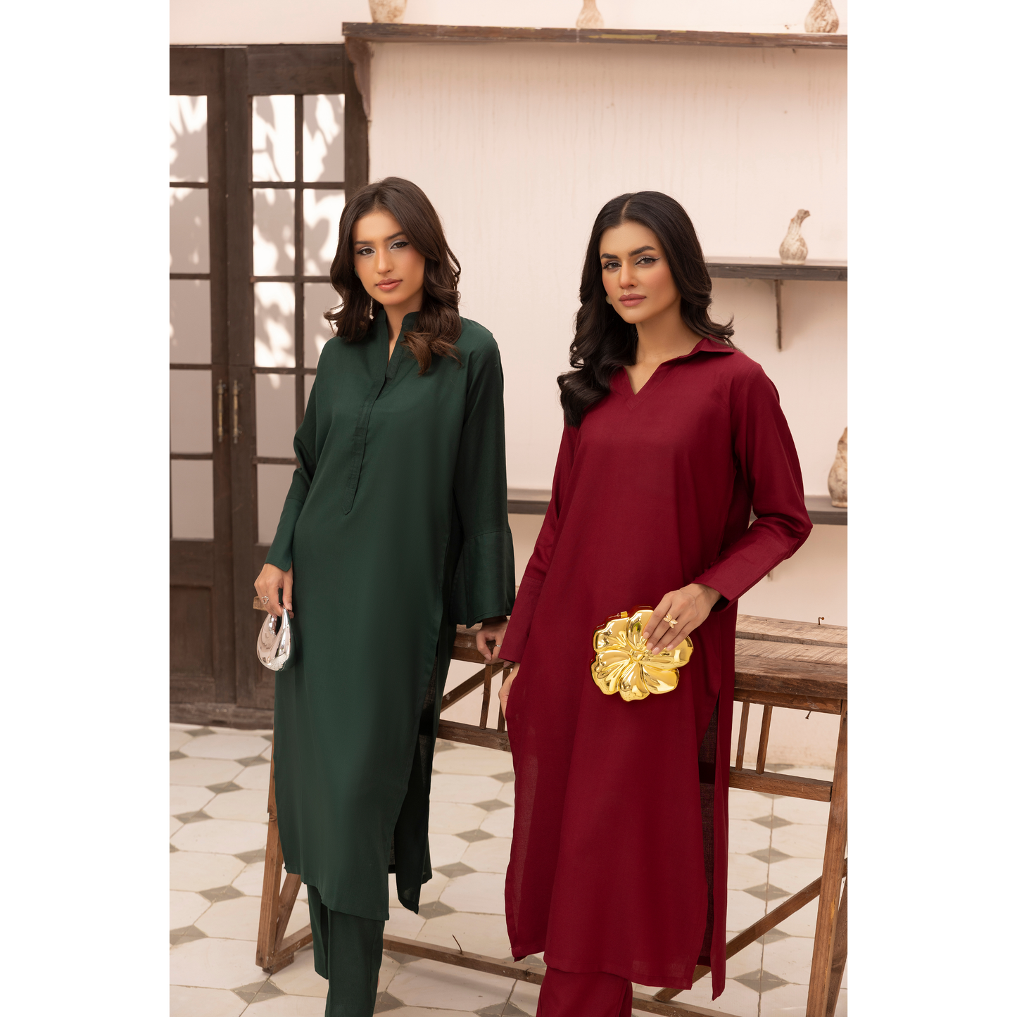 UMS-38 Lira by Simrans Dhanak Solid Co Ord Set