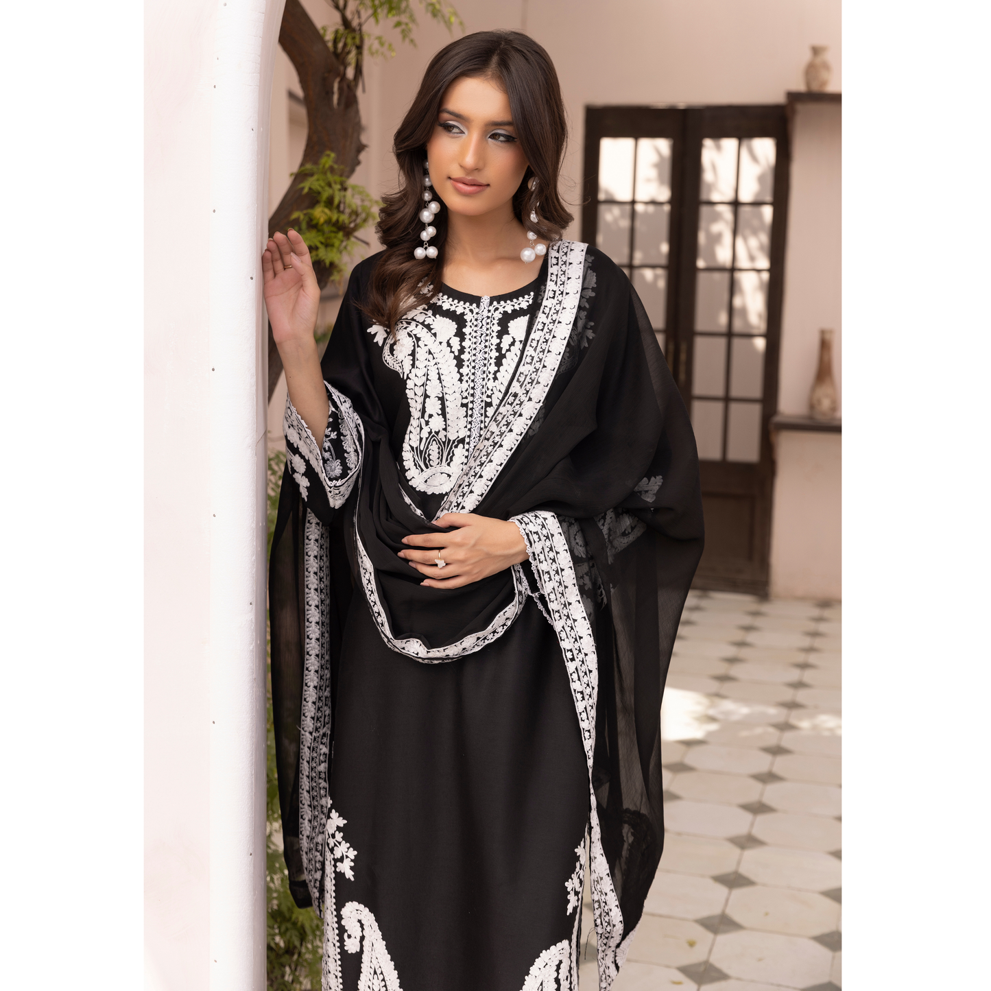 UMS-40 Almila by Simrans Dhanak Embroidered 3 Pc Collection Asian Clothes | Modest Wear