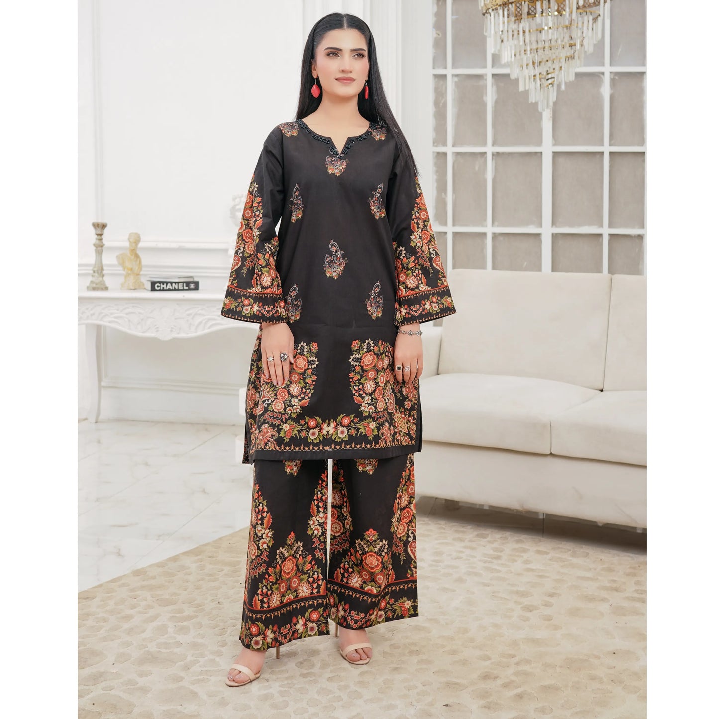 UMS-60 "Attire" Lawn 2 Piece Co-Ords Set by Simrans