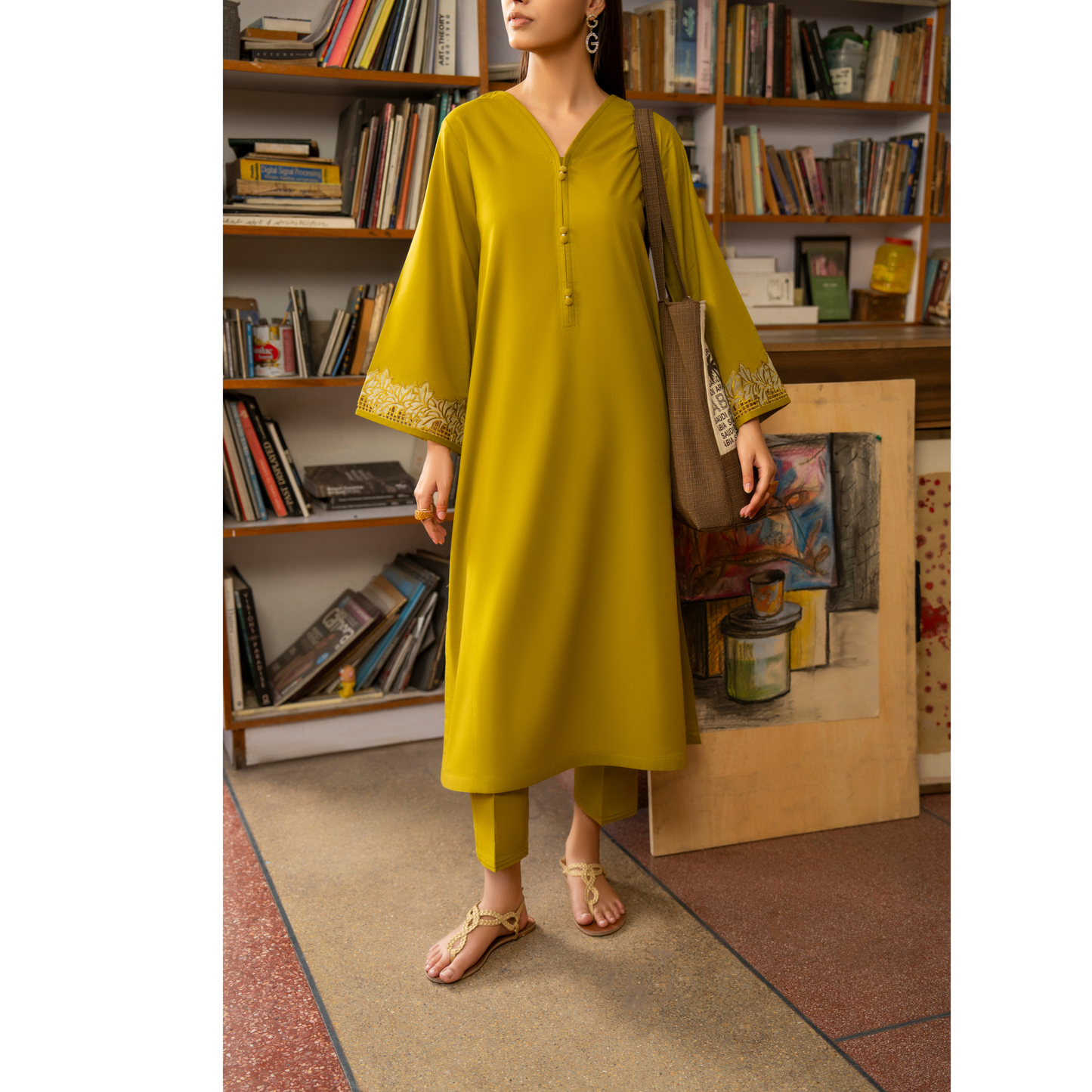 UCA-21 2 pc Summer Cotton Co Ord Set | Ready to Wear | Casuallite