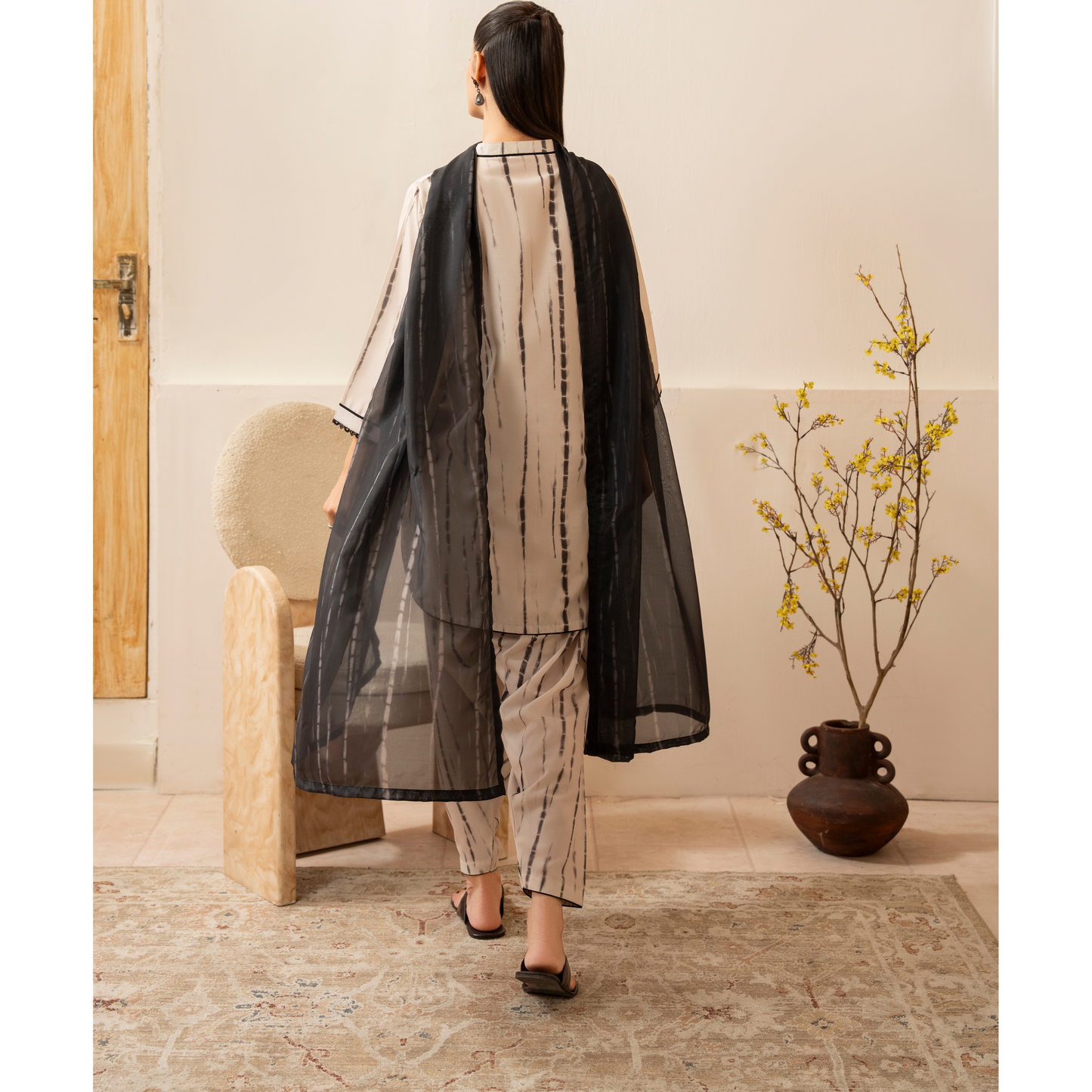 UCA-25 "Janaan" Viscose Silk 3 Pc Collection by Casuallite