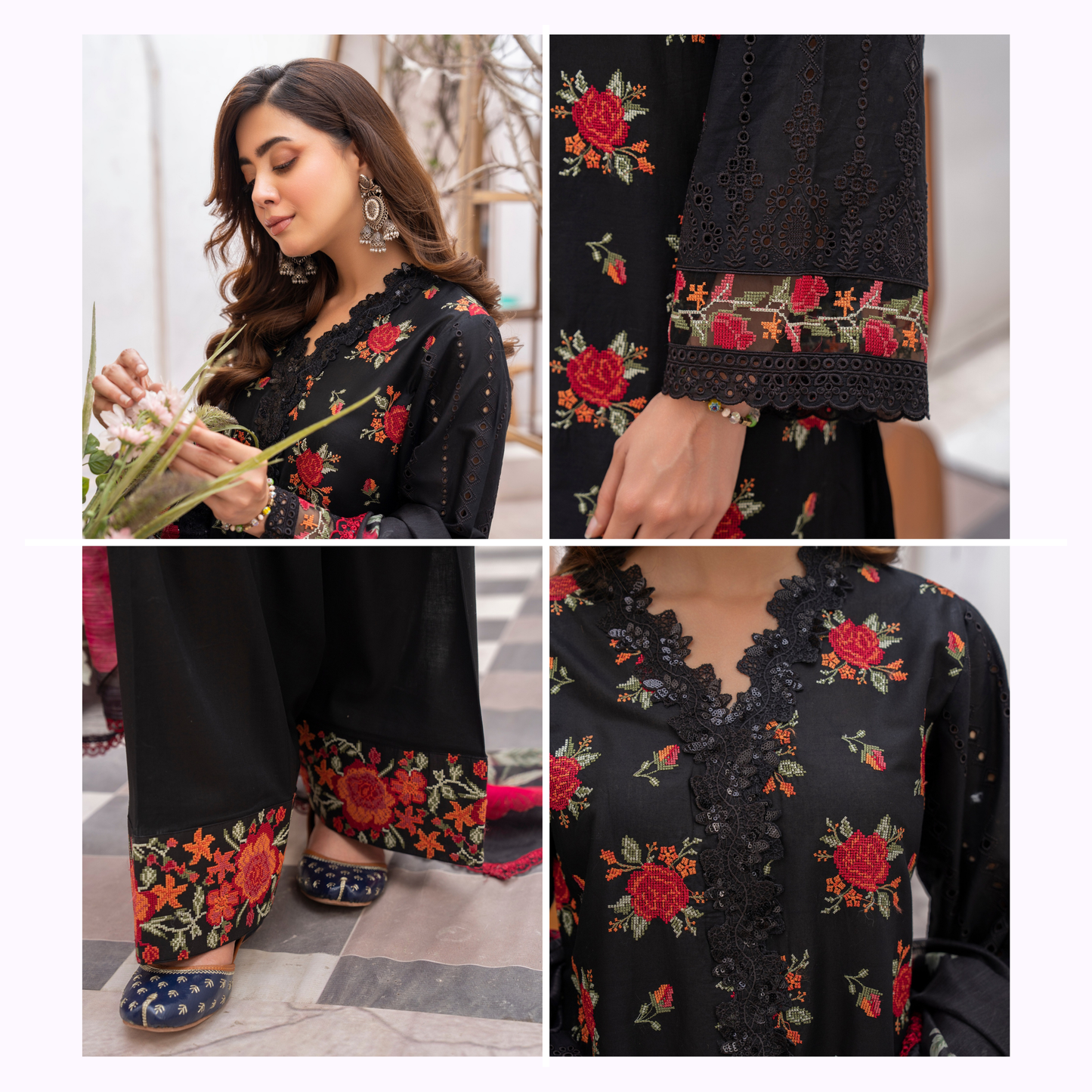 KC-1475 Luxury Trendy Farshi Shalwar Embroidered Collection | Ready to Wear | Karma Collection