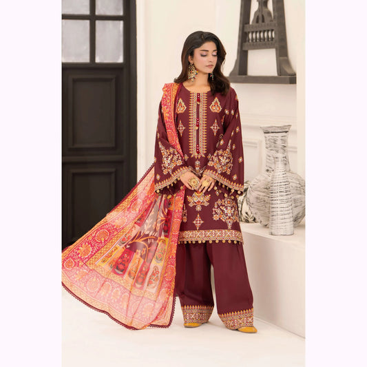 KC-1557 "Ferisha" Embroidered Festive Collection by Karma Collection