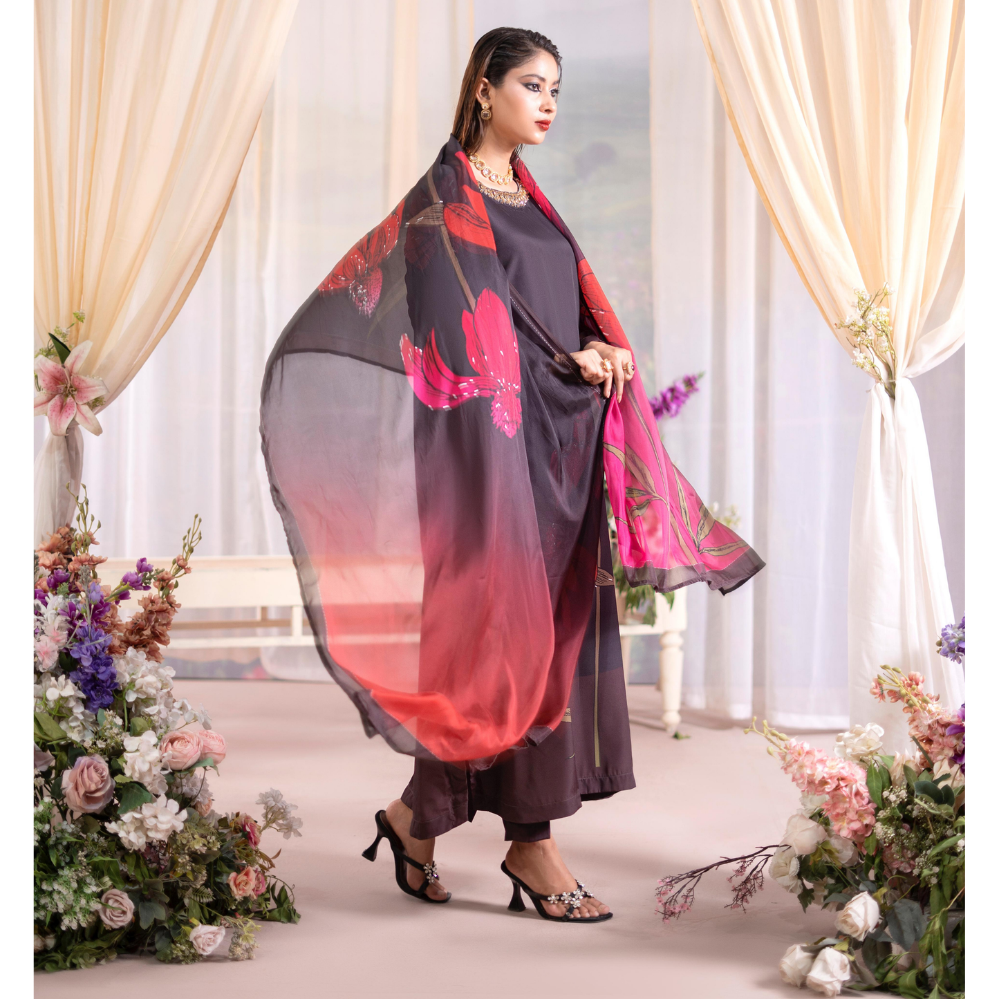 RA-20 3 Pc Printed Silk Collection |Ready to Wear | Raniya.h
