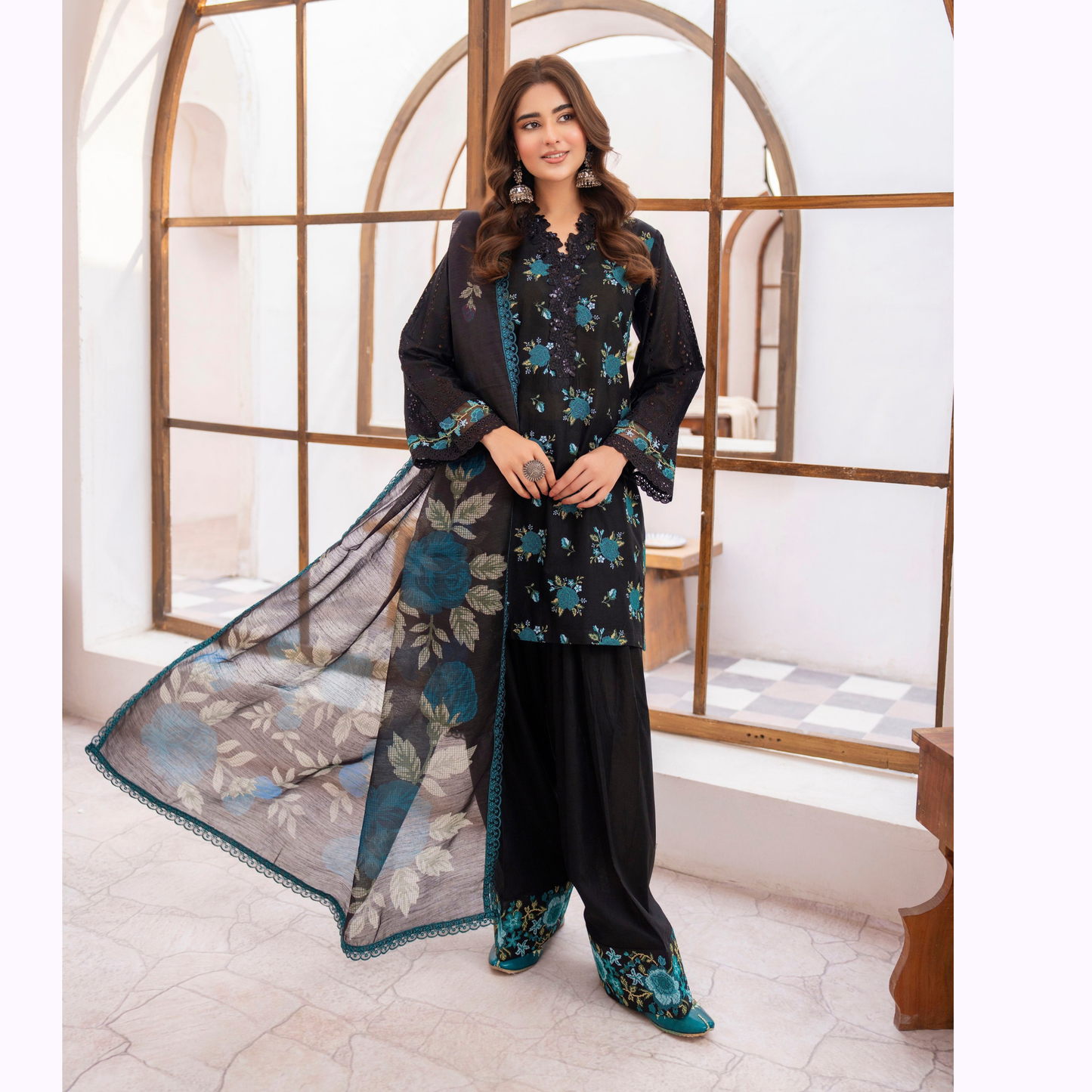 KC-1475 Luxury Trendy Farshi Shalwar Embroidered Collection | Ready to Wear | Karma Collection