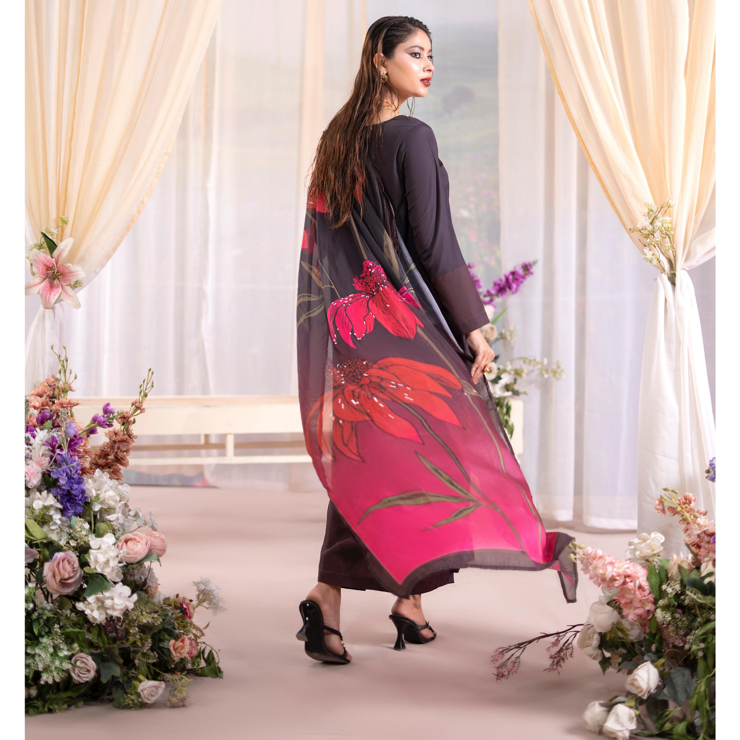 RA-20 3 Pc Printed Silk Collection |Ready to Wear | Raniya.h