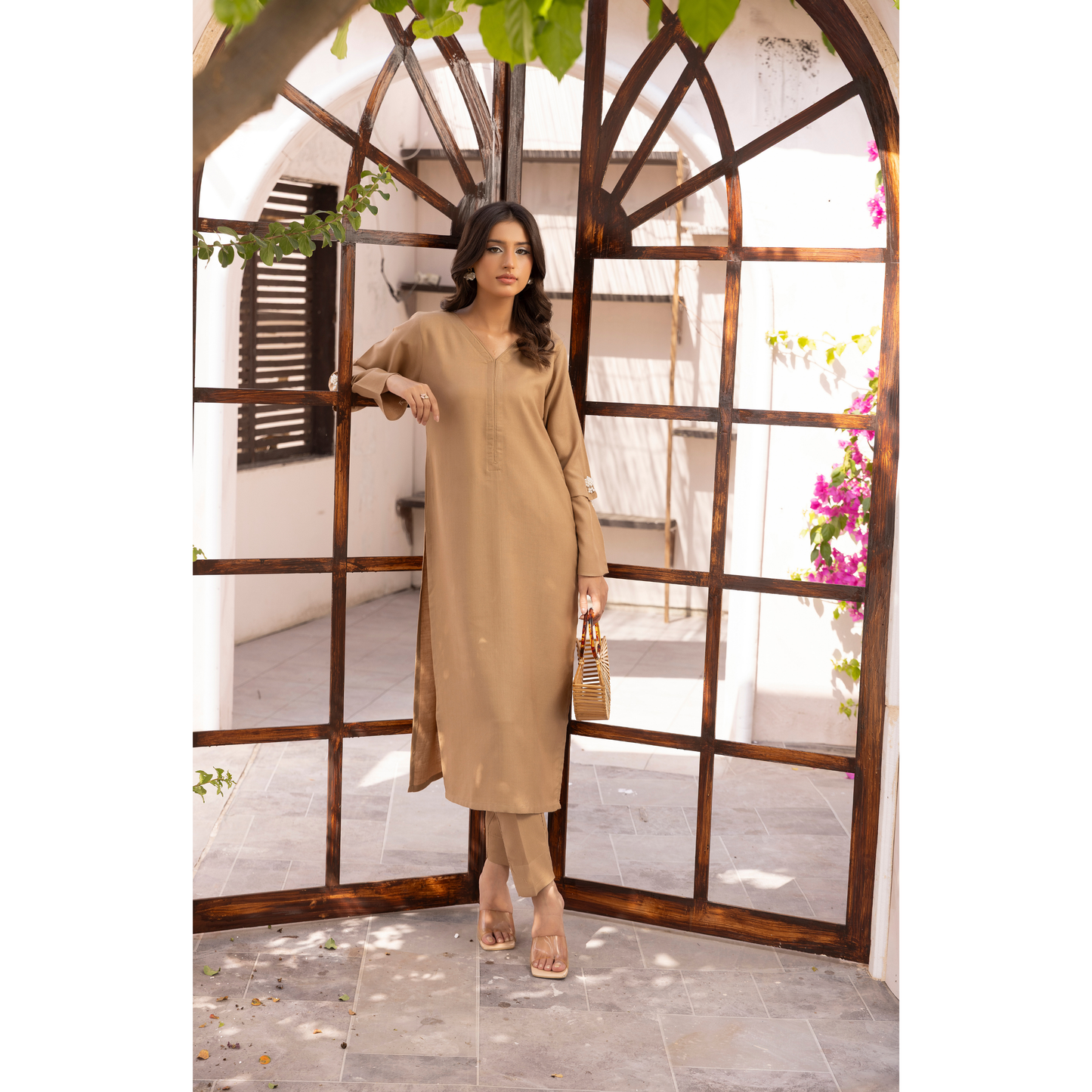 UMS-38 Lira by Simrans Dhanak Solid Co Ord Set