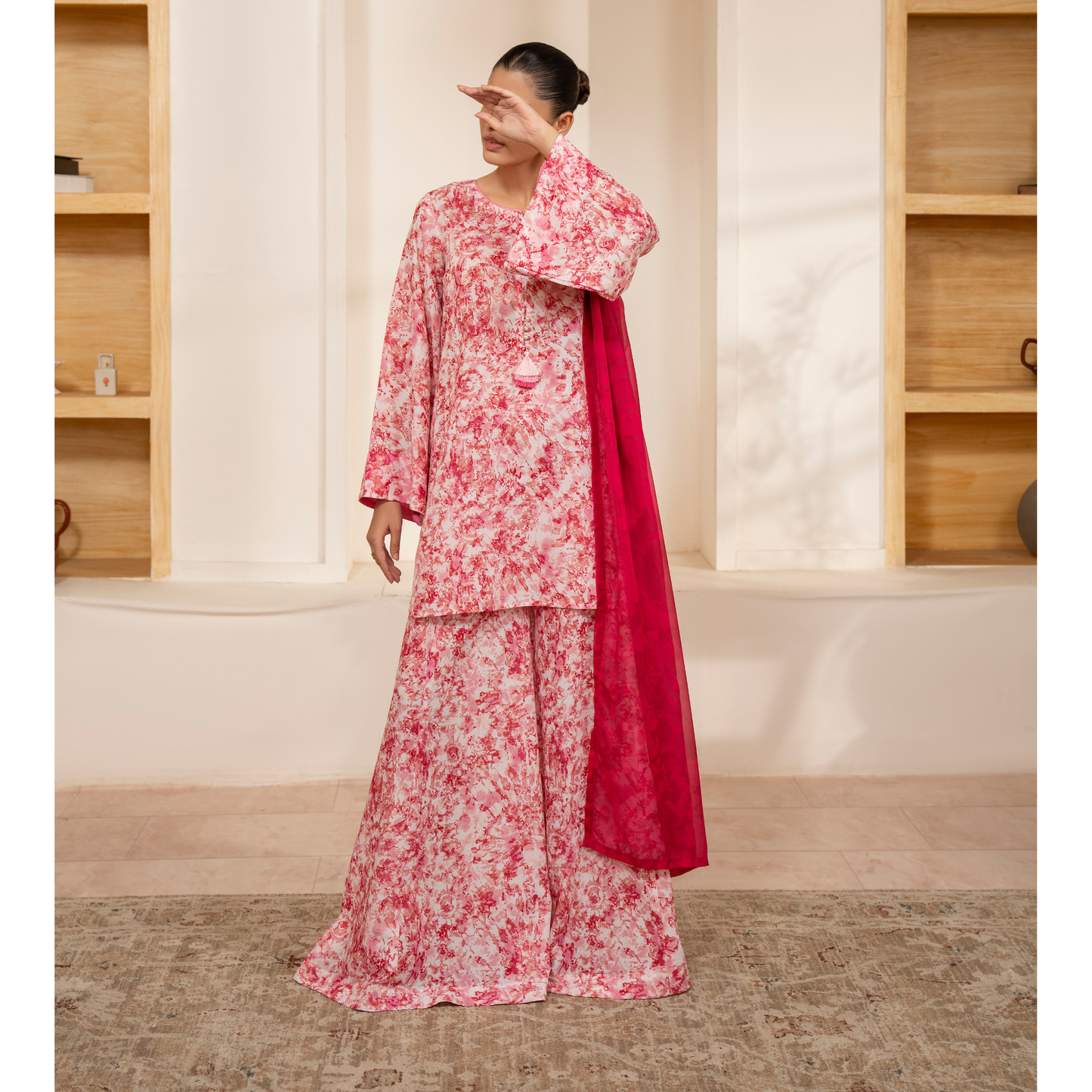 UCA-25 "Janaan" Viscose Silk 3 Pc Collection by Casuallite