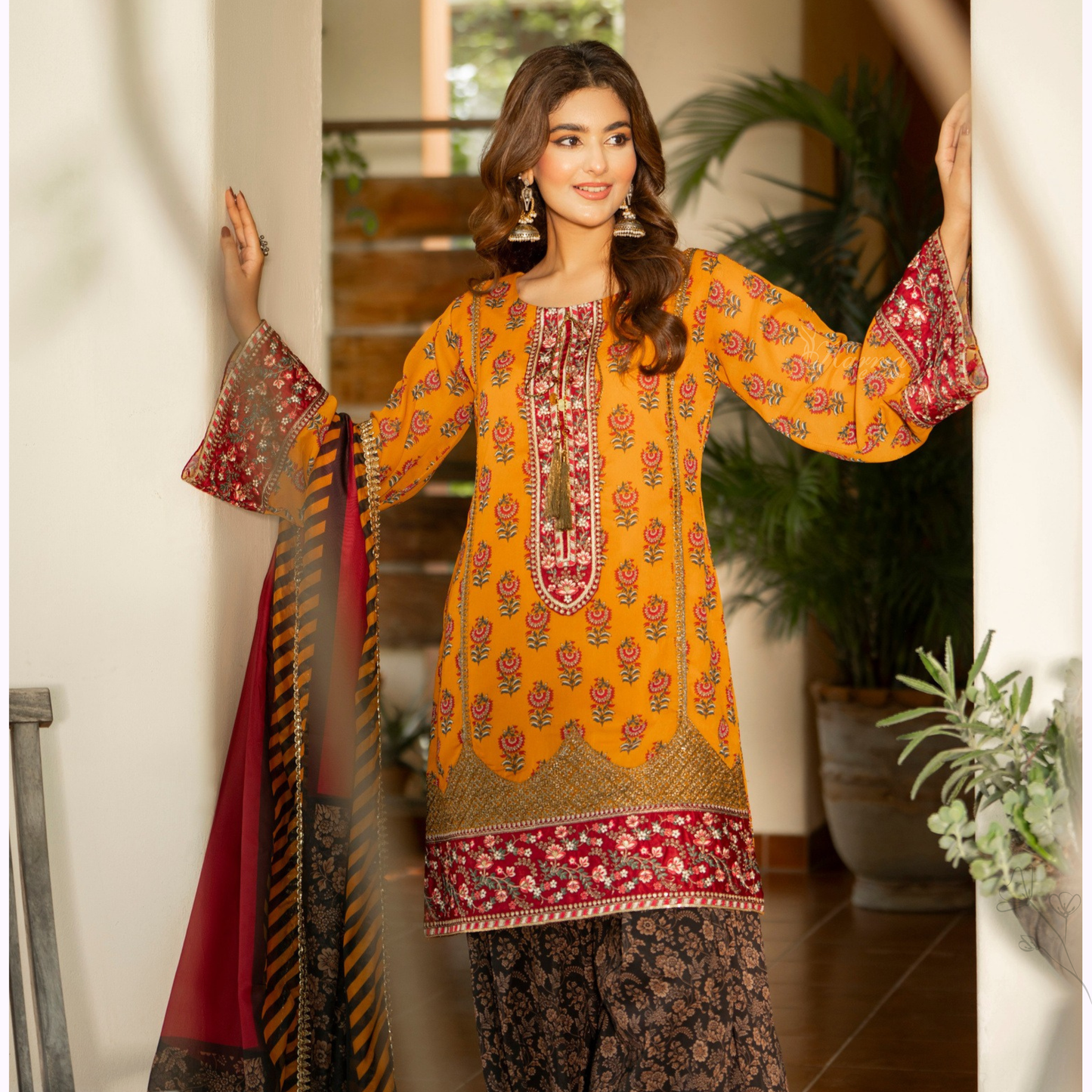 "Khumaar" Embroidered Georgette Collection by karma Collection Asian Wear Pakistani Dresses
