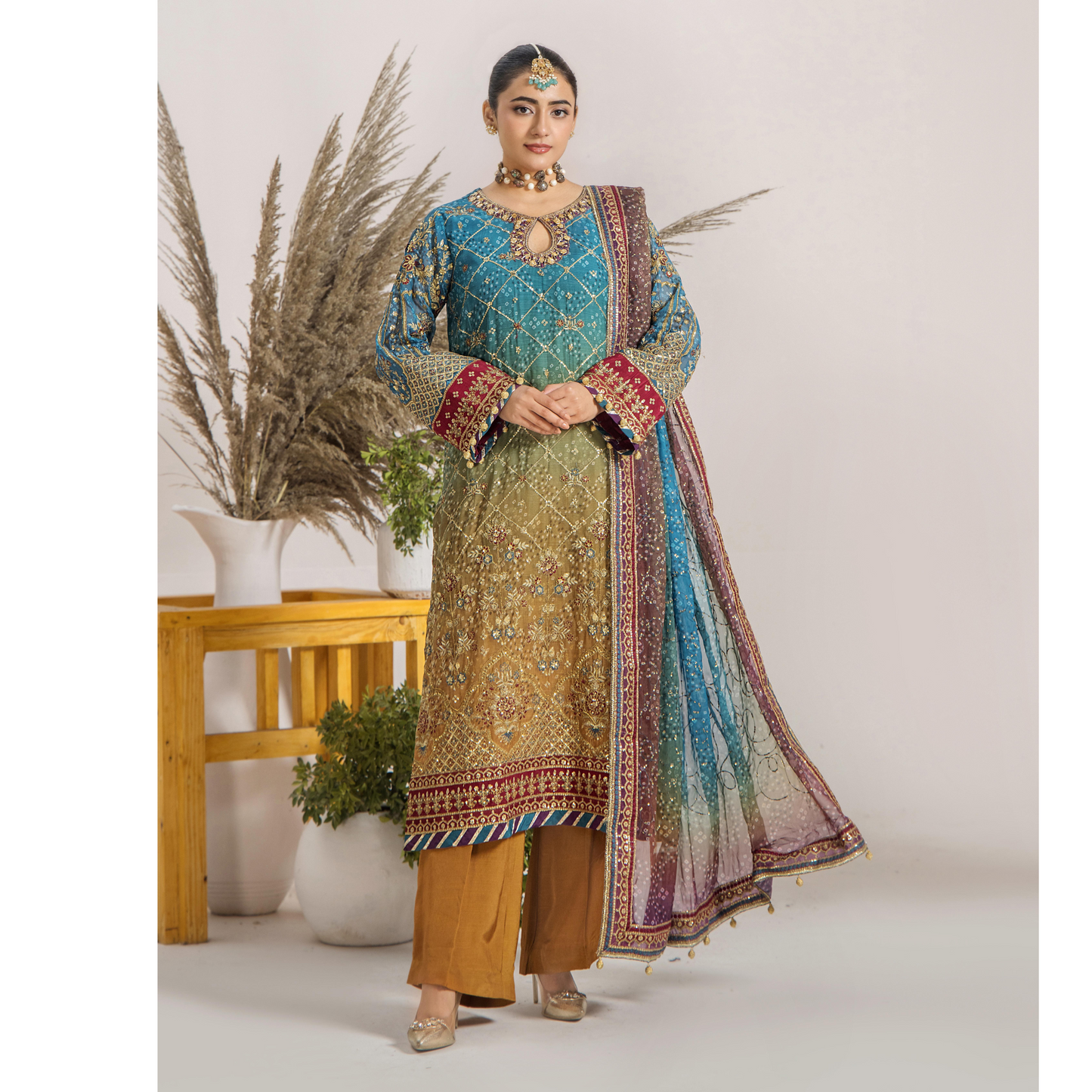 UTT-13 "INOVA" Luxury Chiffon Collection by Traditional Thread