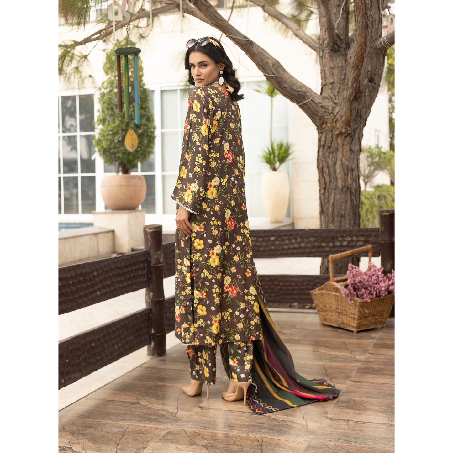 UMS-32 Baroque x Simrans Printed Linen Collection | Ready to Wear | Asian Clothes
