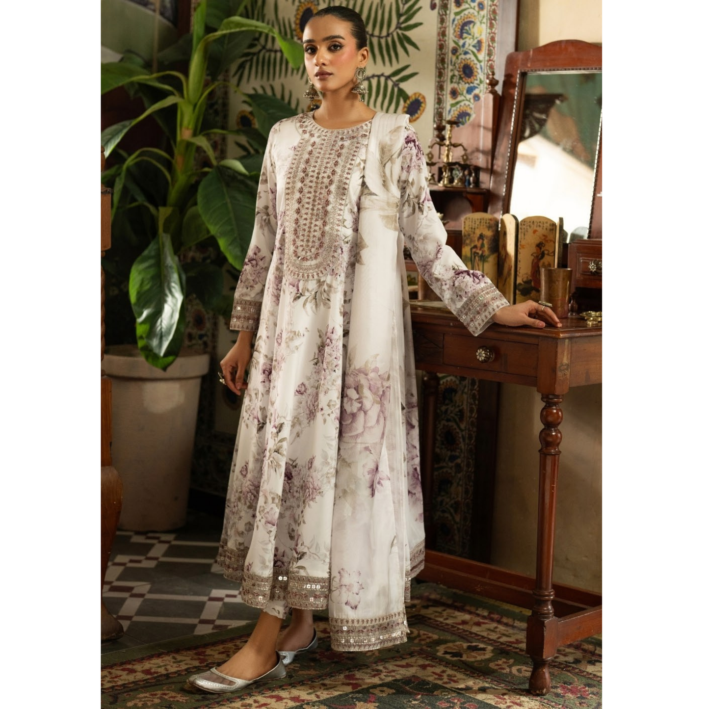 Luxury Embroidered Printed Cotton Silk Collection | Ready to Esra | Esra fashion