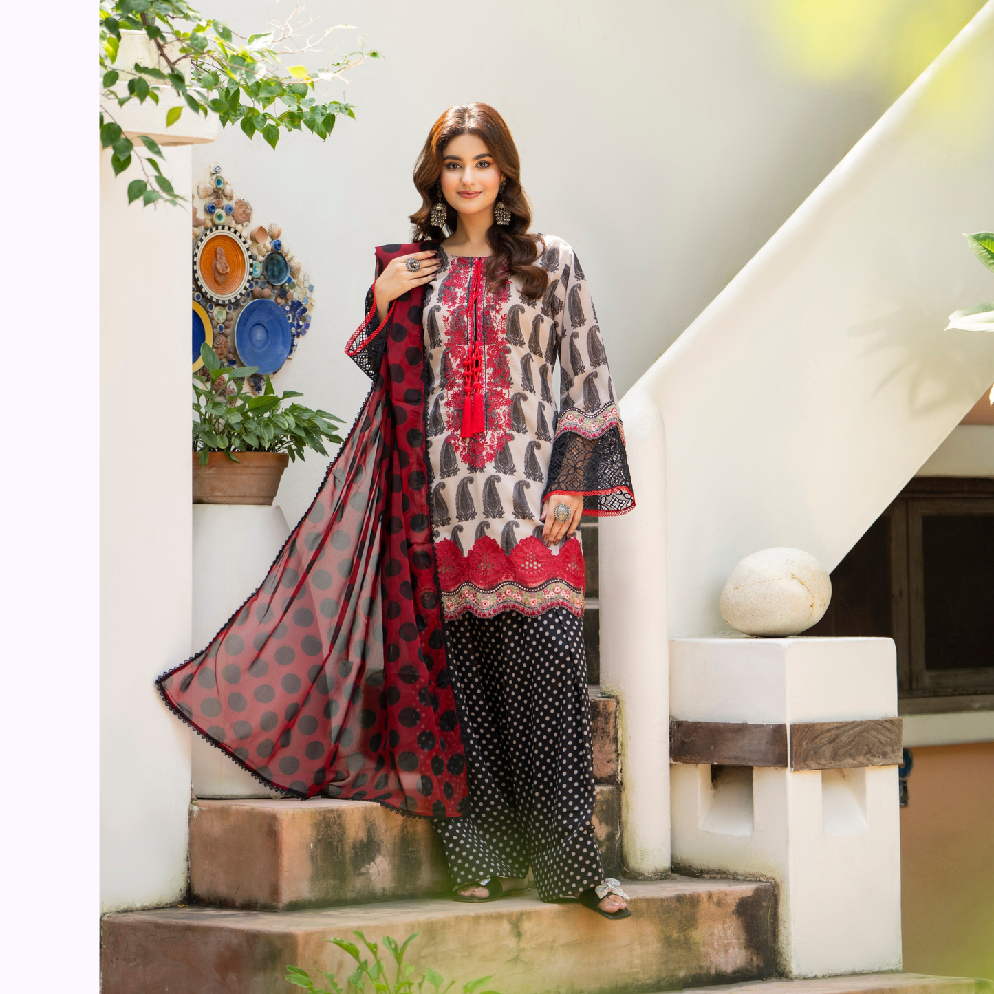 "Khumaar" Embroidered Georgette Collection by karma Collection Asian Wear Pakistani Dresses