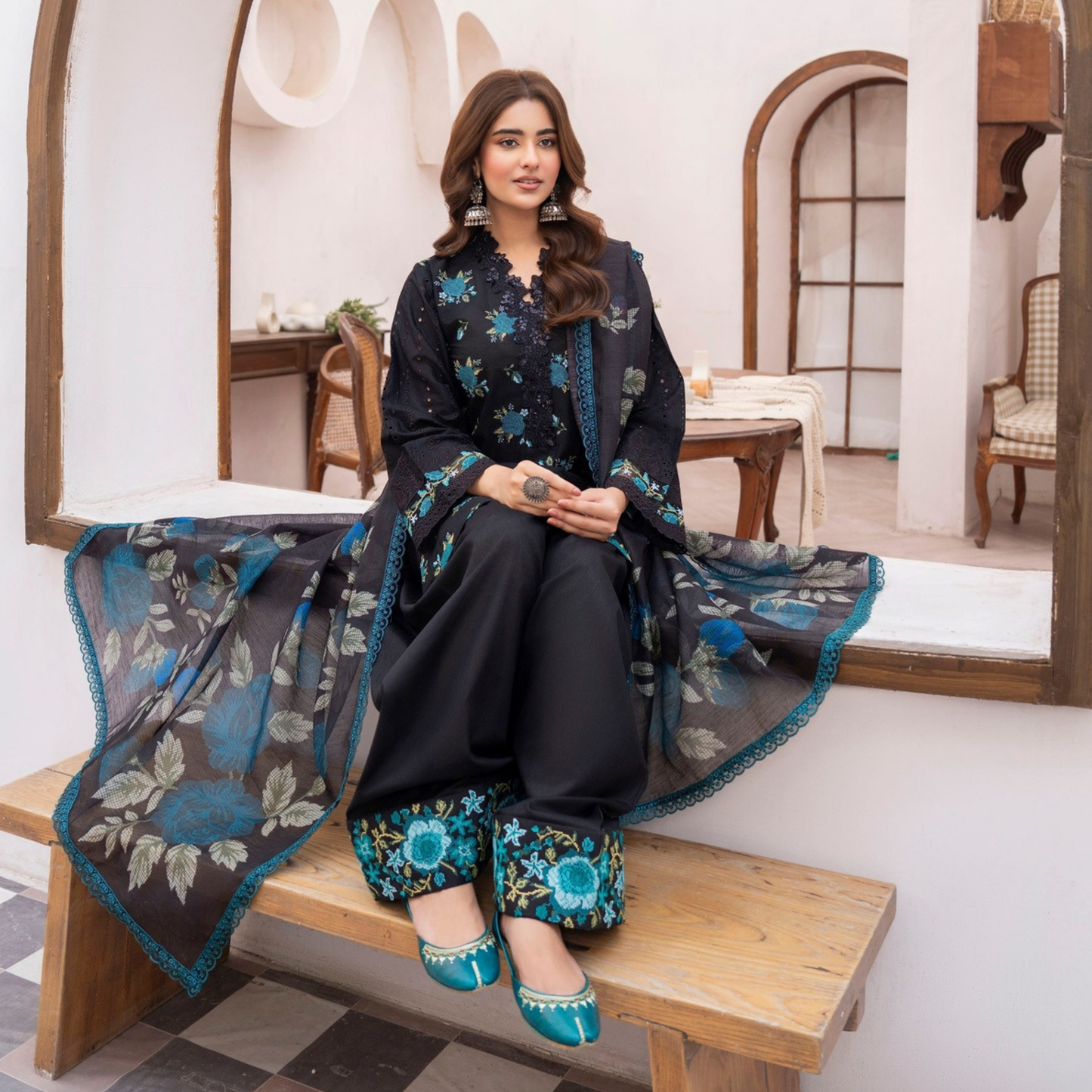 KC-1475 Luxury Trendy Farshi Shalwar Embroidered Collection | Ready to Wear | Karma Collection