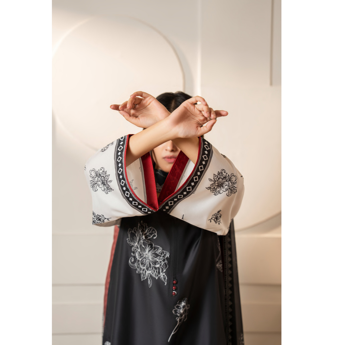 UCA-26 "Gul e Jana" Viscose Silk 3 Pc Collection by Casuallite