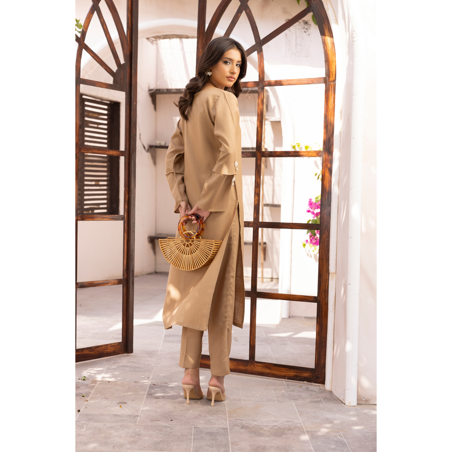 UMS-38 Lira by Simrans Dhanak Solid Co Ord Set