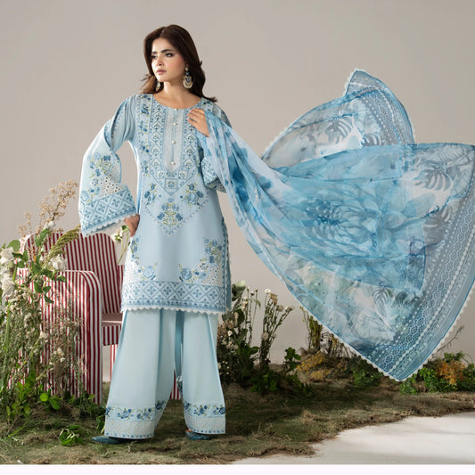 KC-1580 "AYRA" Embroidered Cambric Cotton Collection by Karma Collection