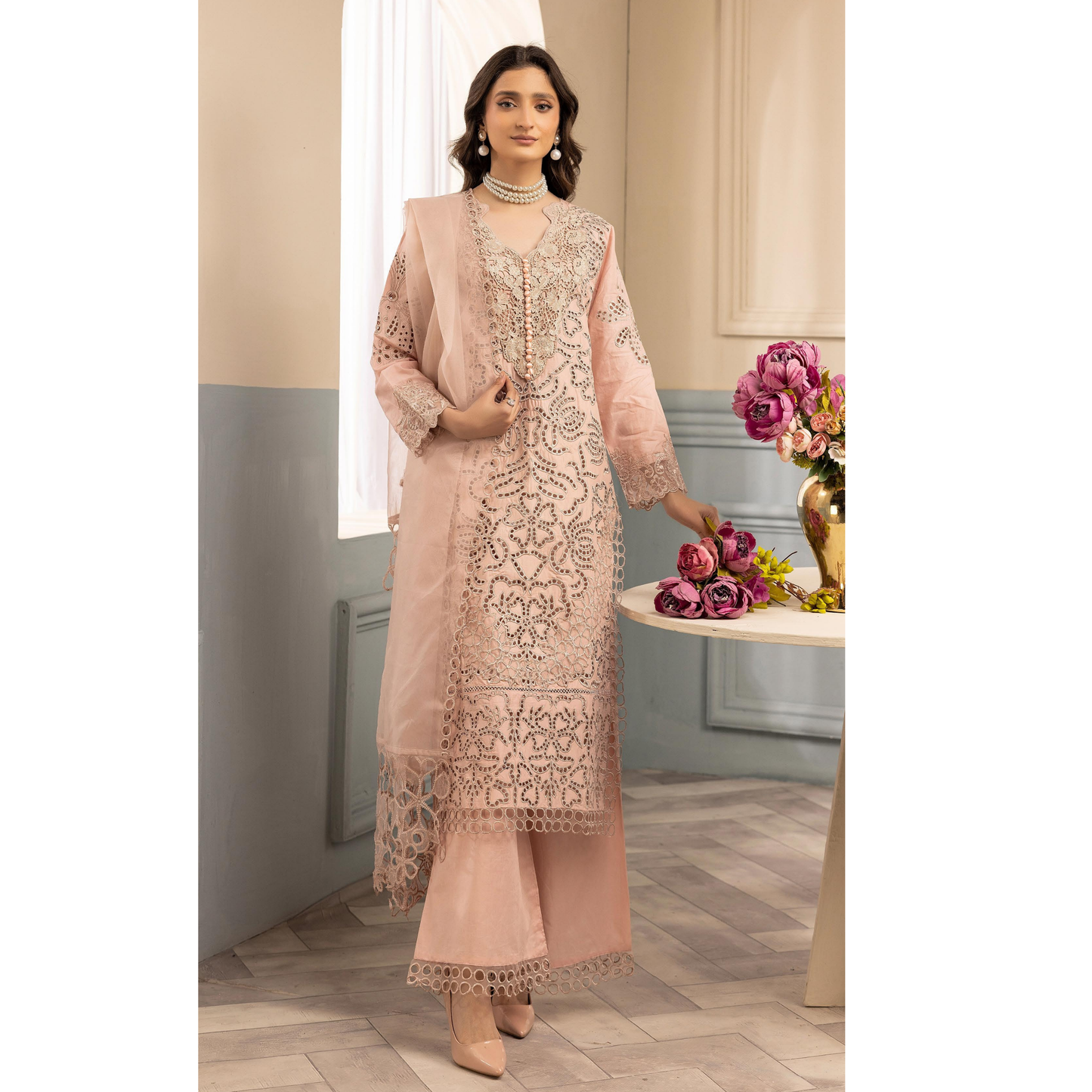 UMS-20 Embroidered Chikankari Lawn Collection | Ready to Wear | Simrans