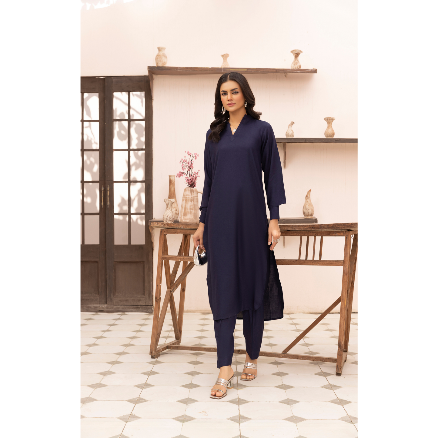 UMS-38 Lira by Simrans Dhanak Solid Co Ord Set