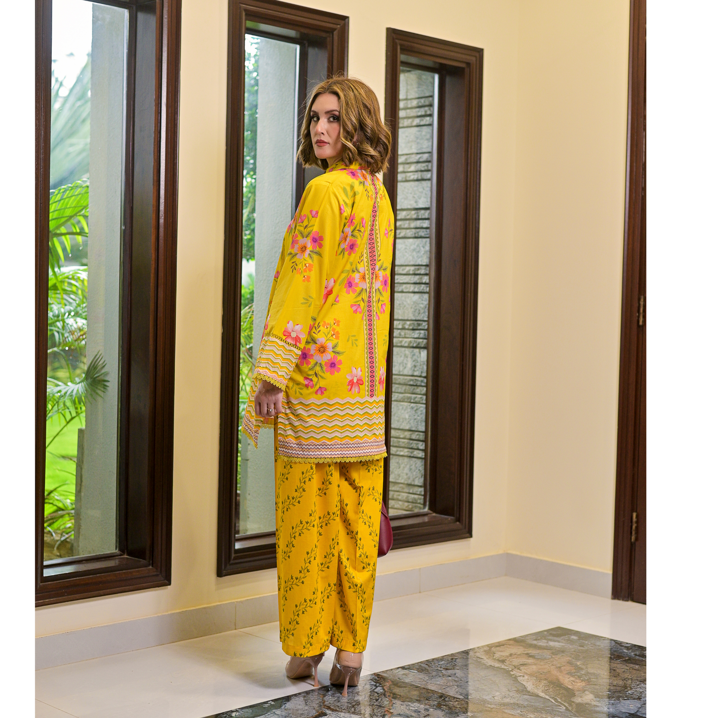 USN-17 Printed Cambric Cotton Co-Ords Set by Saphron