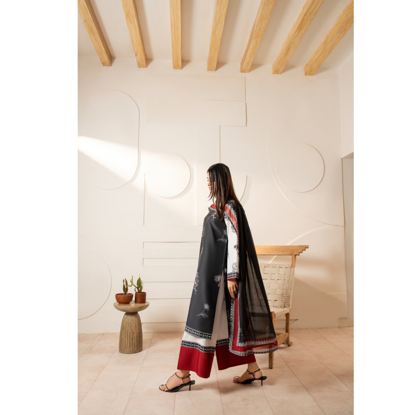 UCA-26 "Gul e Jana" Viscose Silk 3 Pc Collection by Casuallite