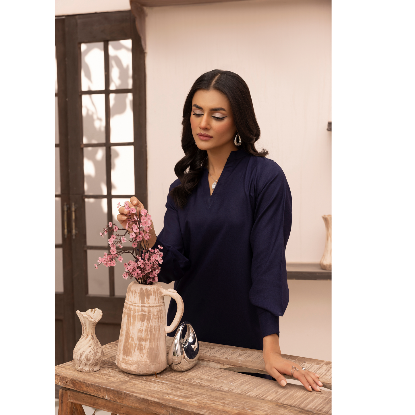 UMS-38 Lira by Simrans Dhanak Solid Co Ord Set