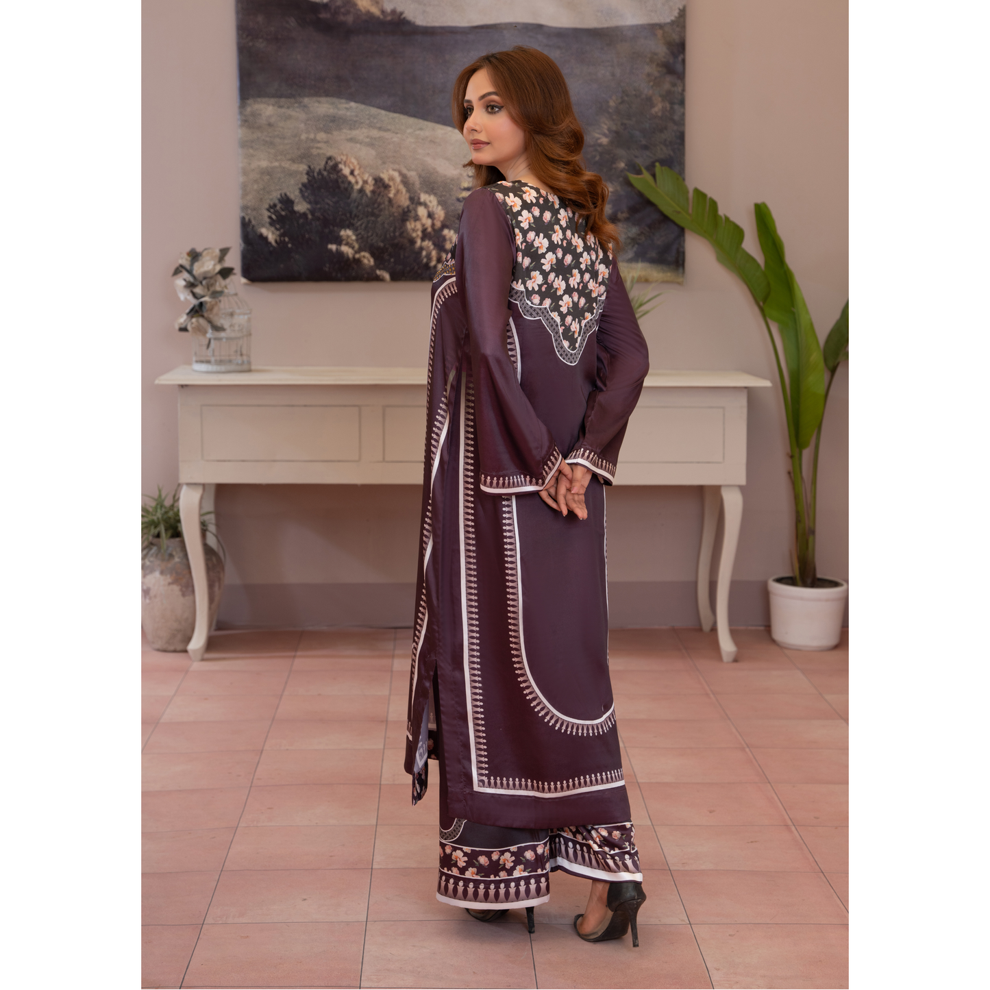 RA-16 2 Printed Silk Pakistani Co-Ords Set | Ready to Wear | Raniya.h