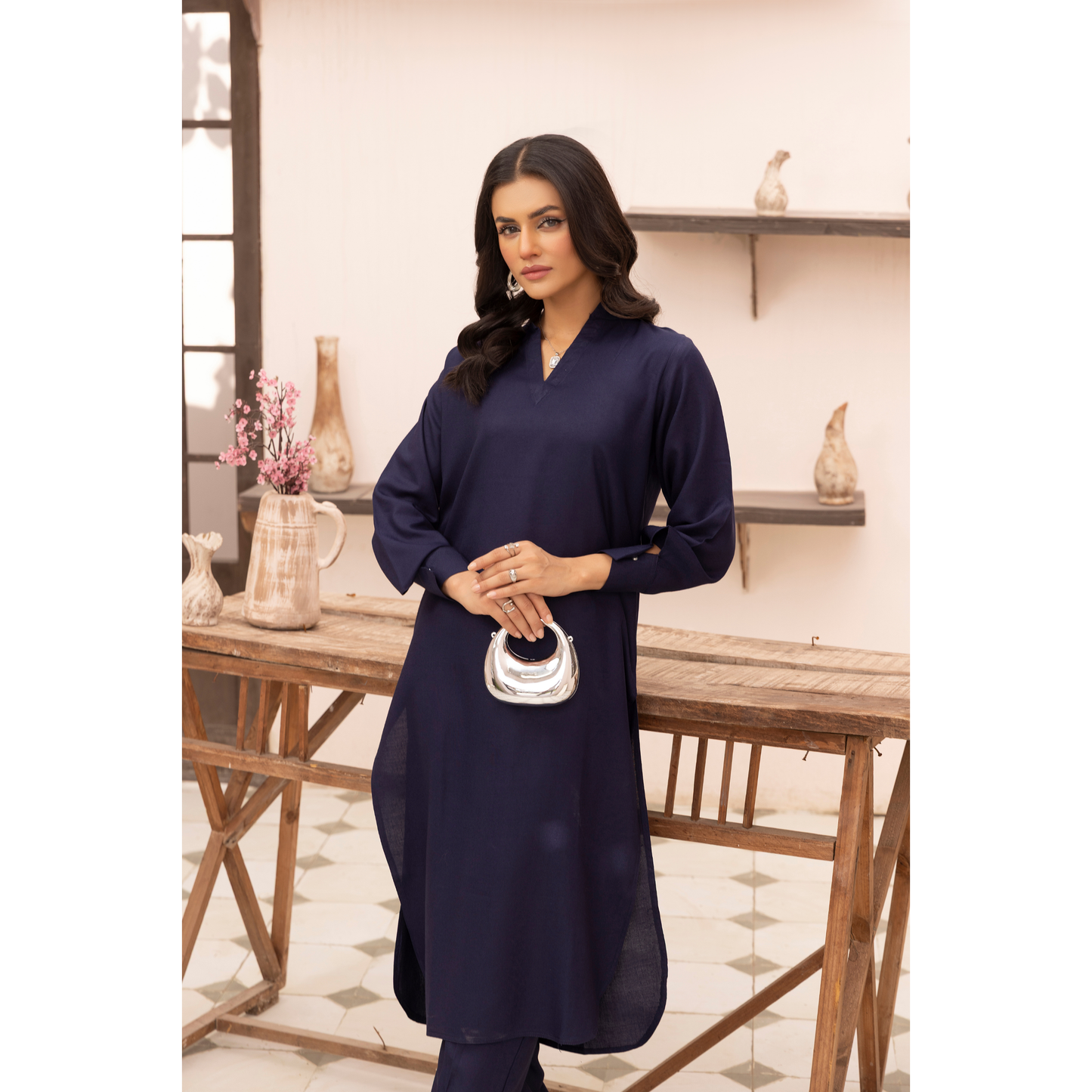 UMS-38 Lira by Simrans Dhanak Solid Co Ord Set