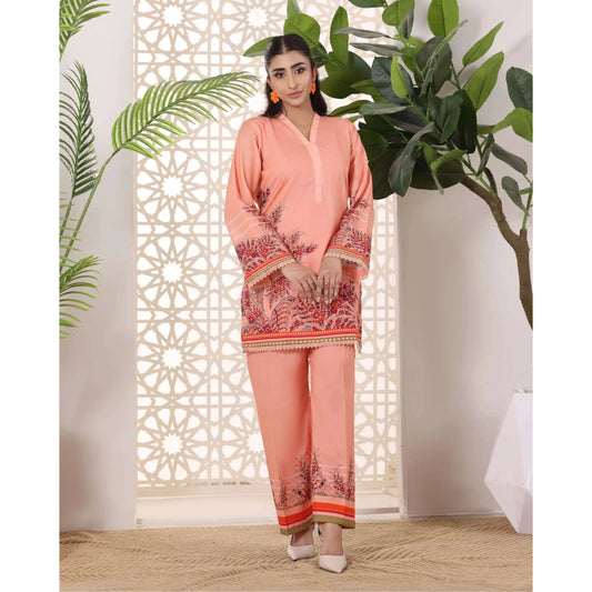 USN-19 Daily Pret Vol'8 Printed Lawn Co-Ords Set by Saphron Casual Co Ord Set Pakistani