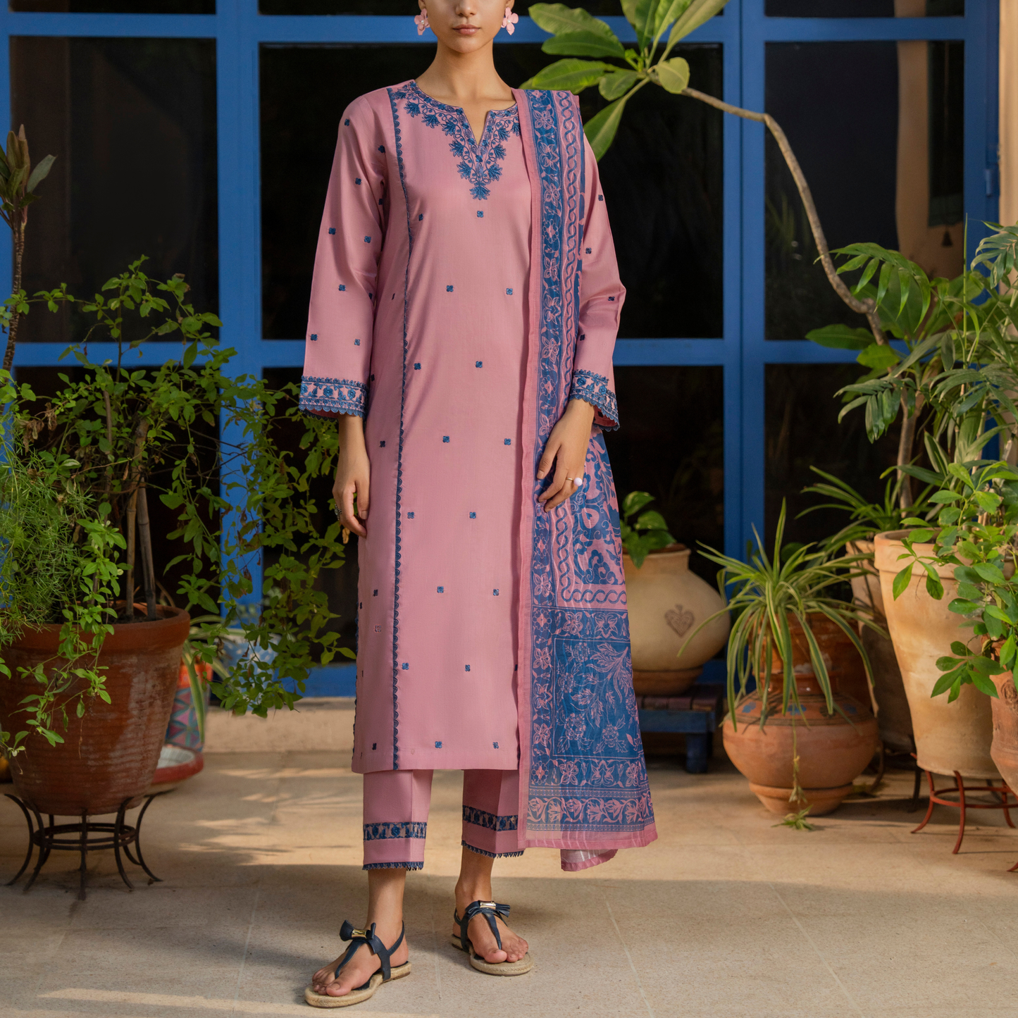 UCA-29 "Misha" Embroidered Linen Ready to Wear Winter Collection by Casuallite