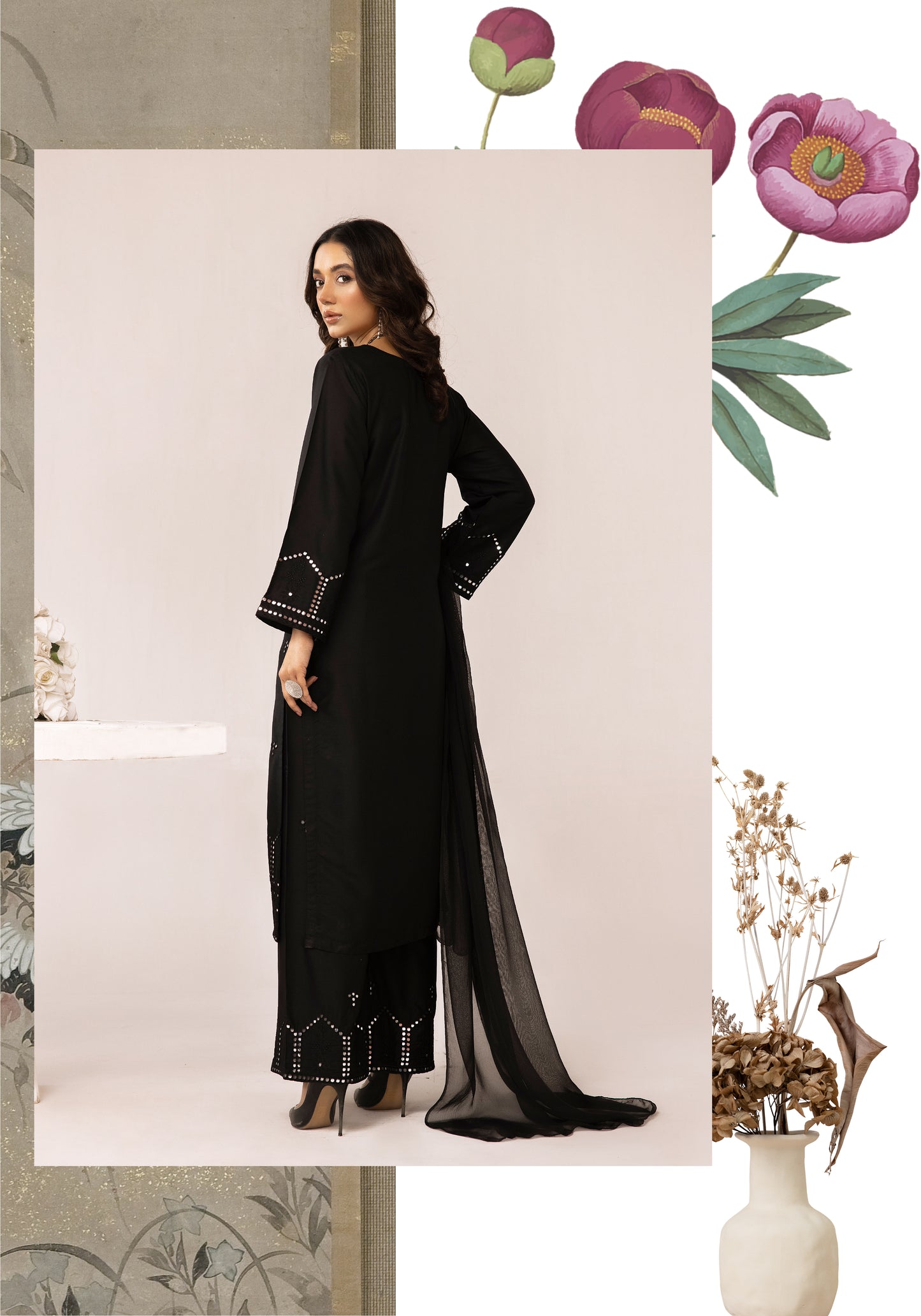 3 Piece Embroidered linen Collection By Simrans