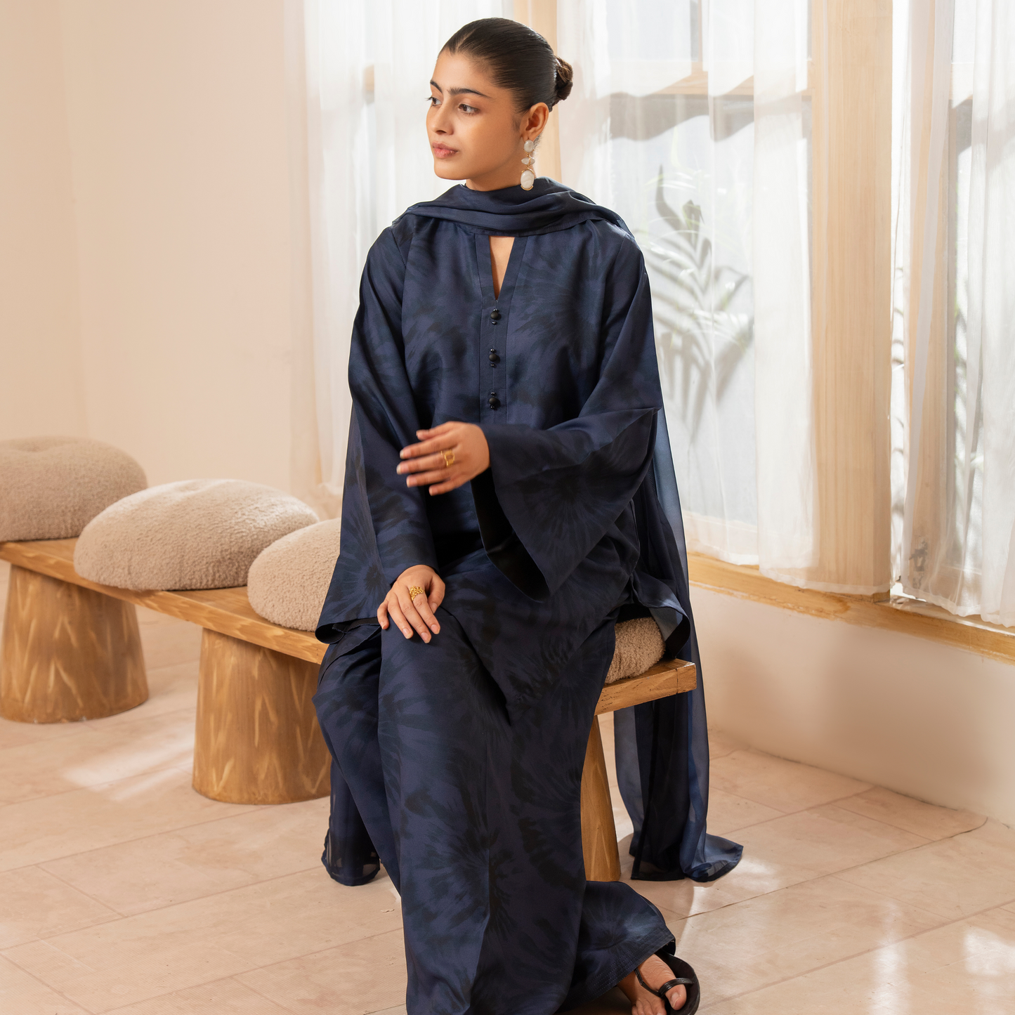 UCA-25 "Janaan" Viscose Silk 3 Pc Collection by Casuallite