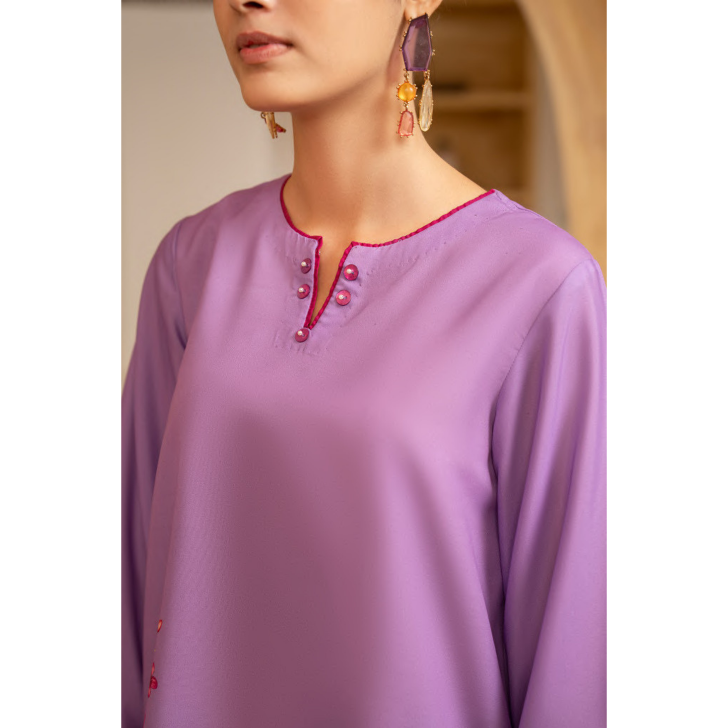 UCA-26 "Gul e Jana" Viscose Silk 3 Pc Collection by Casuallite