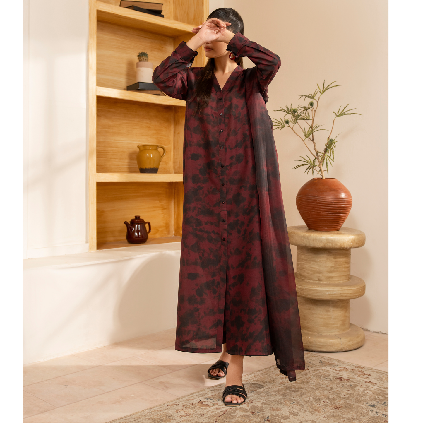 UCA-25 "Janaan" Viscose Silk 3 Pc Collection by Casuallite