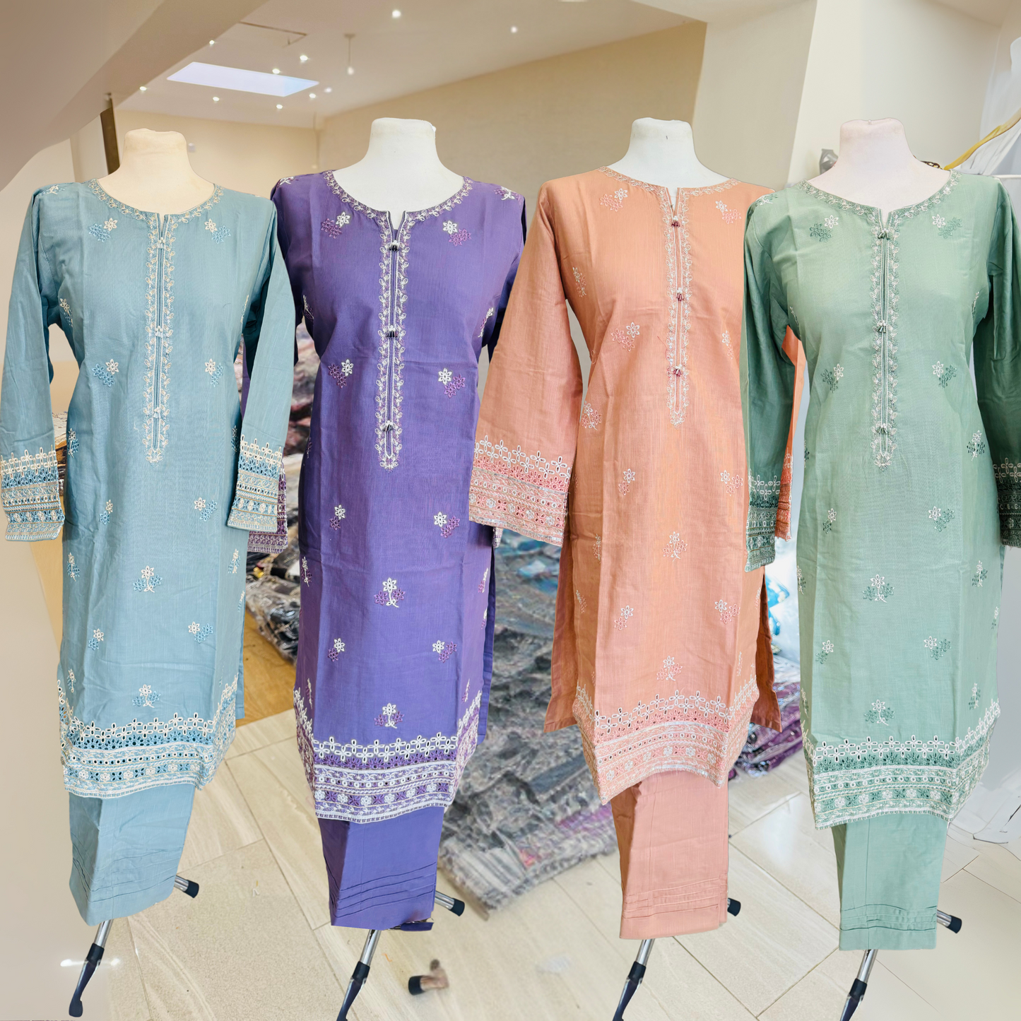 2 Pc Embroidered Khaddar Co-Ord Set | Ready to wear| Hayats