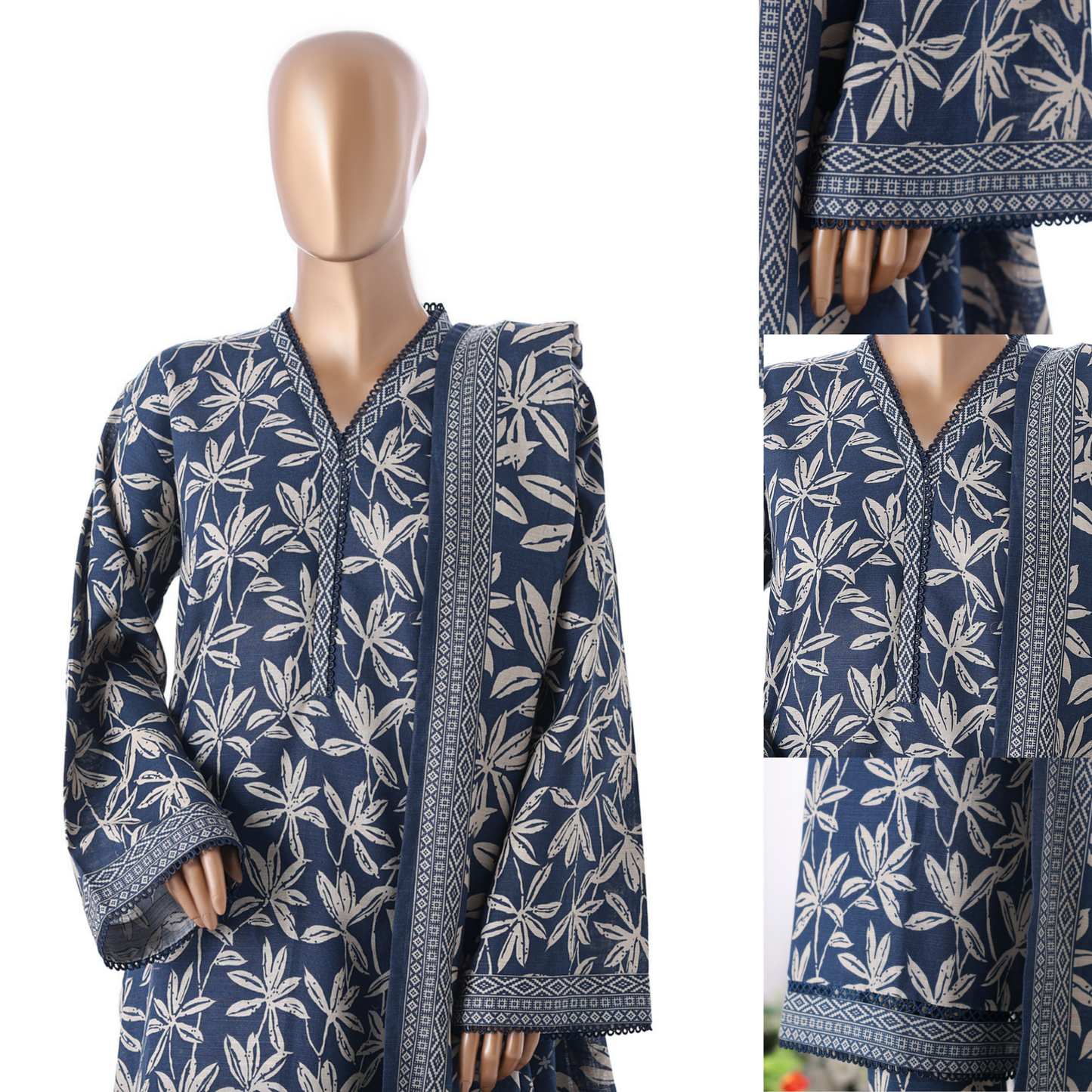UBA-01 Printed Khaddar 3 Pc Winter Collection by Bin Saeed