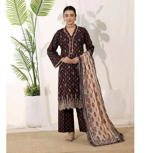 USN-22 Embroidered Chikankari Lawn 3 Piece Summer Collection by saphron | Ready to Wear Pakistani Asian Eastern wear
