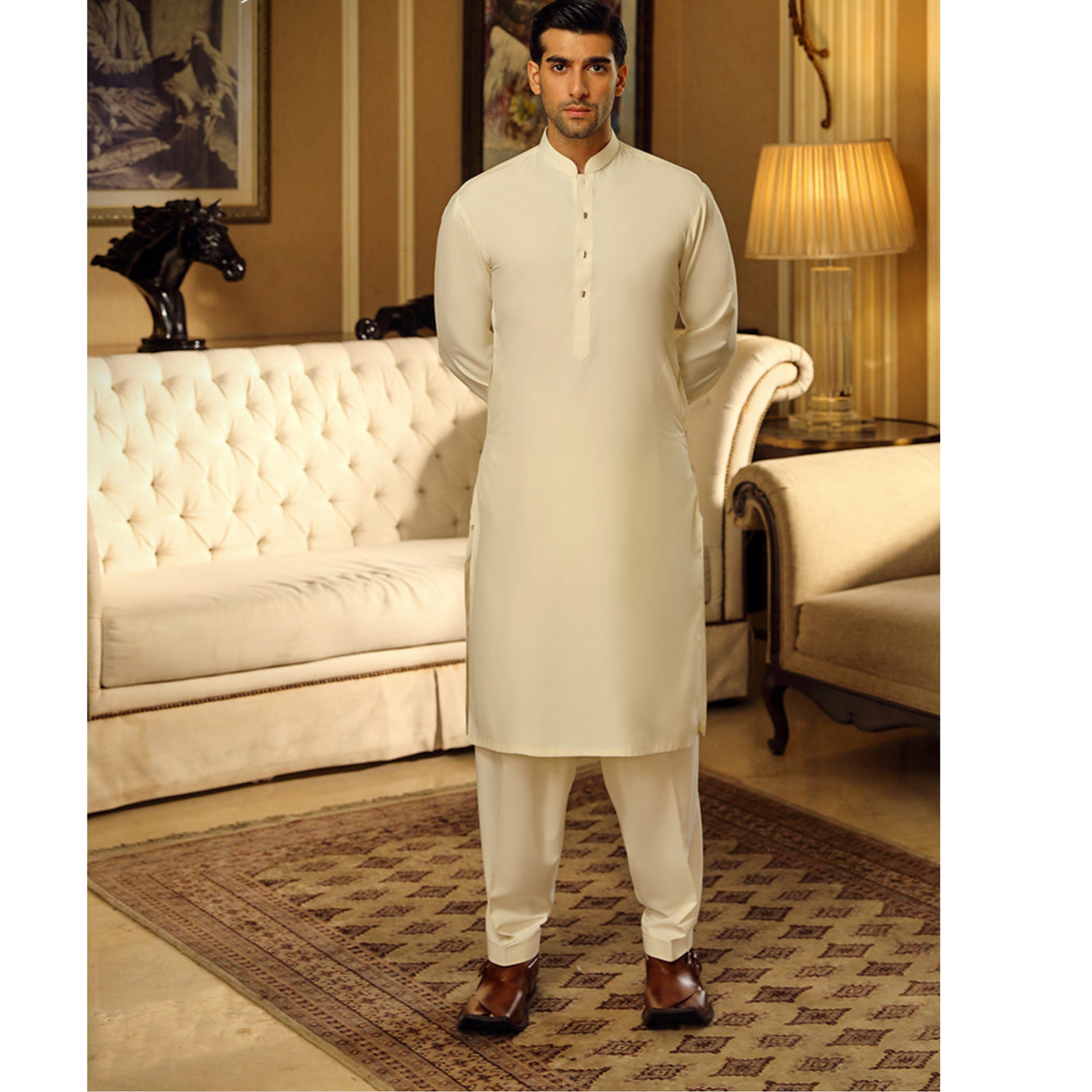 2 Pc Mens Shalwar kameez Collection-Asim Jofa