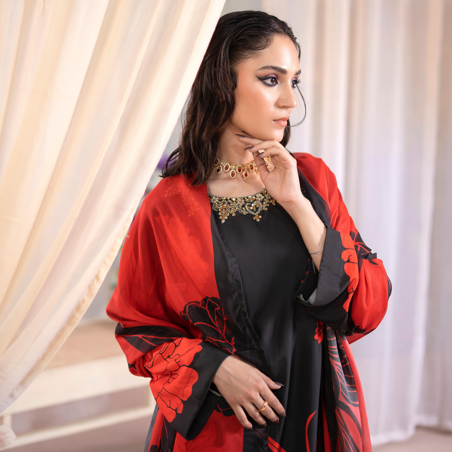 RA-20 3 Pc Printed Silk Collection |Ready to Wear | Raniya.h
