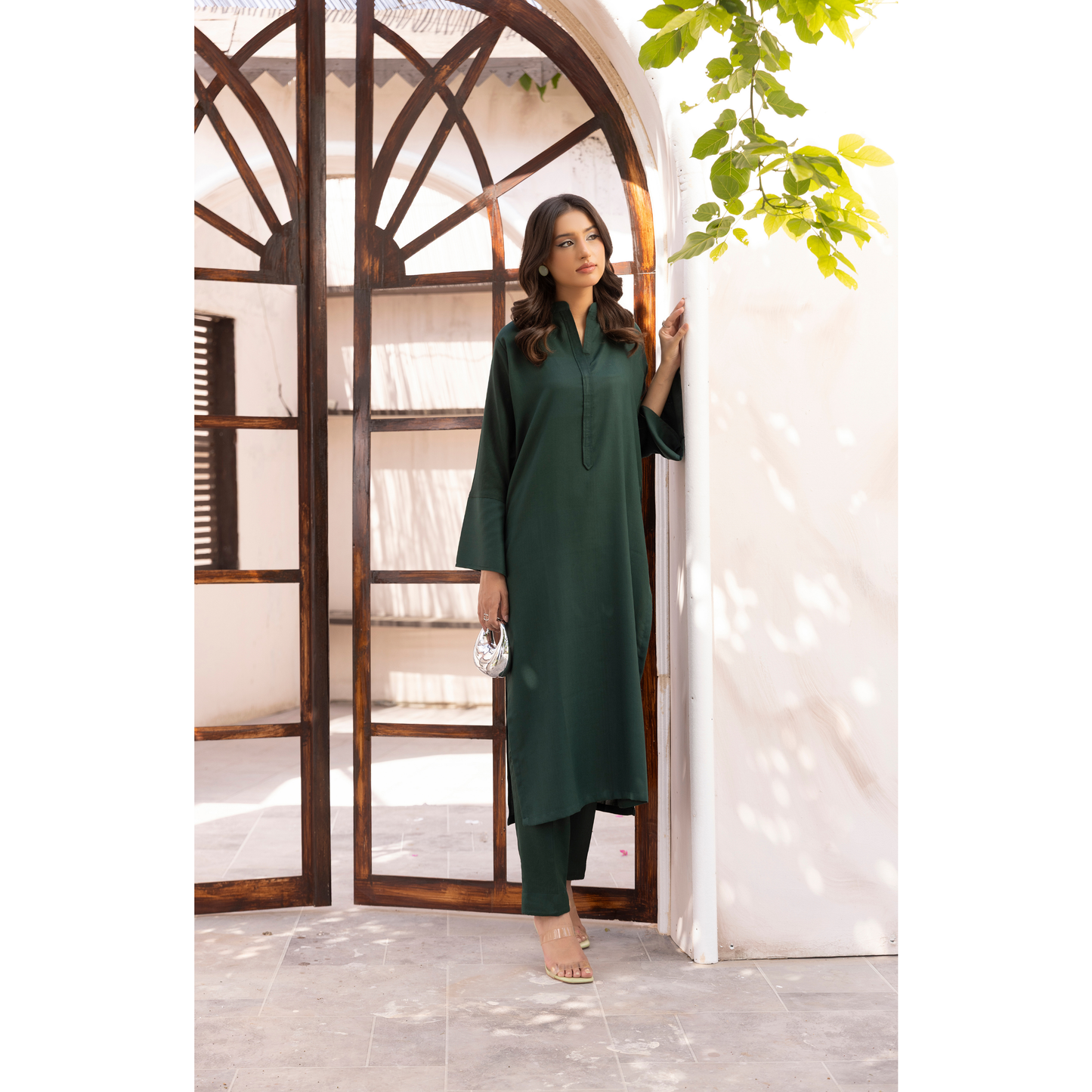 UMS-38 Lira by Simrans Dhanak Solid Co Ord Set