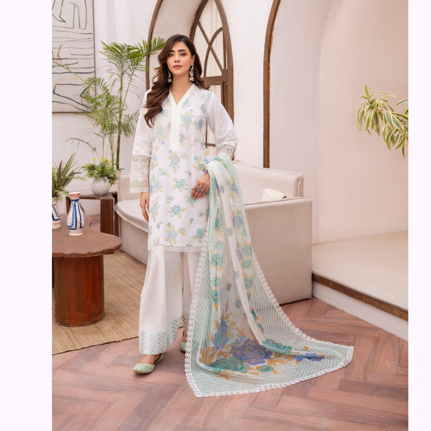 KC-1474 Luxury Trendy Farshi Shalwar Embroidered Collection | Ready to Wear | Karma Collection
